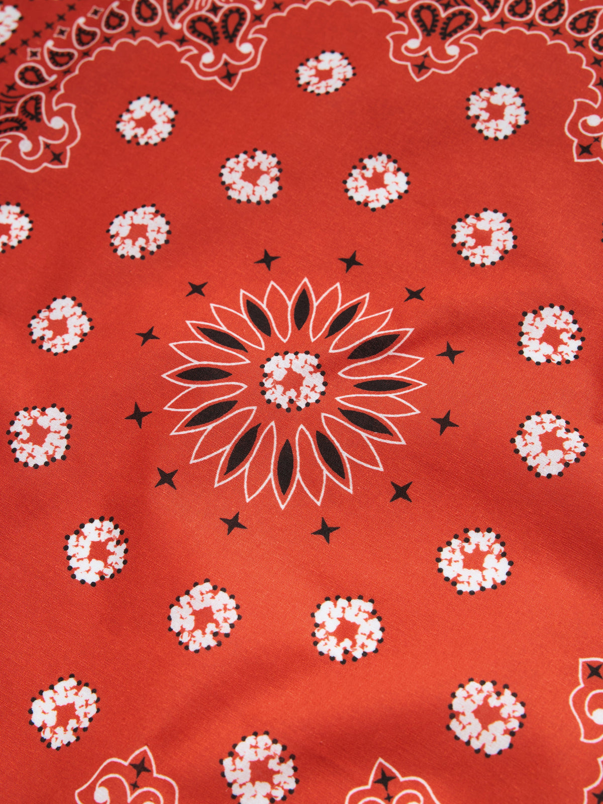 Denim Tears Cotton Wreath Paisley Bandana Orange