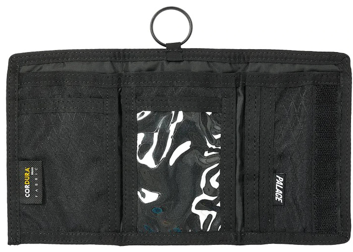 Palace Corduroy Tri Wallet Black