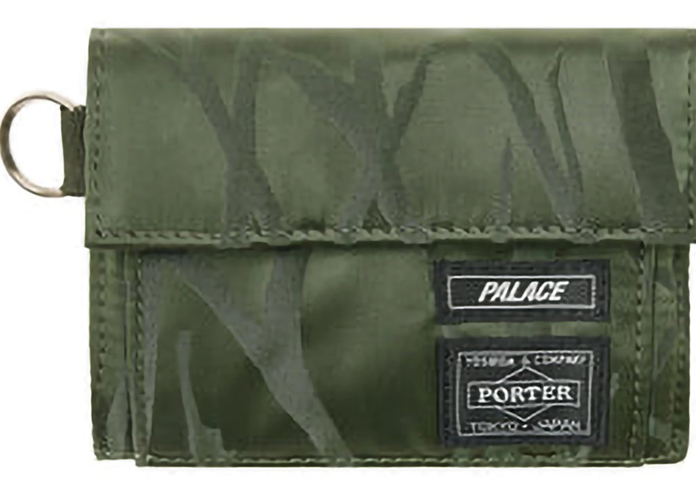 palace x porter wallet olive/jacquard