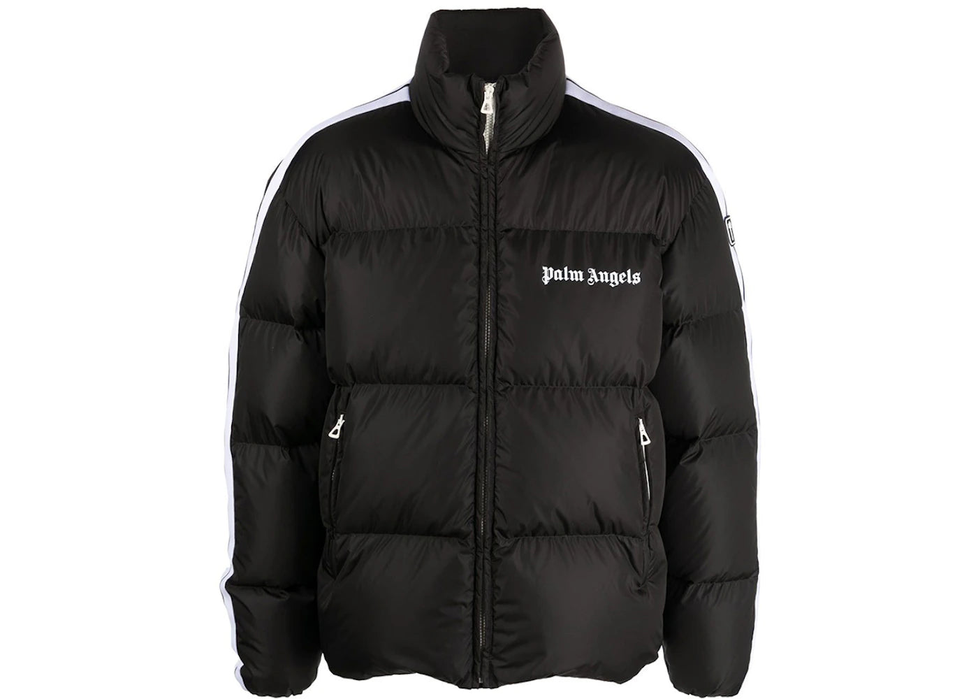 palm angels classic track down jacket black/white