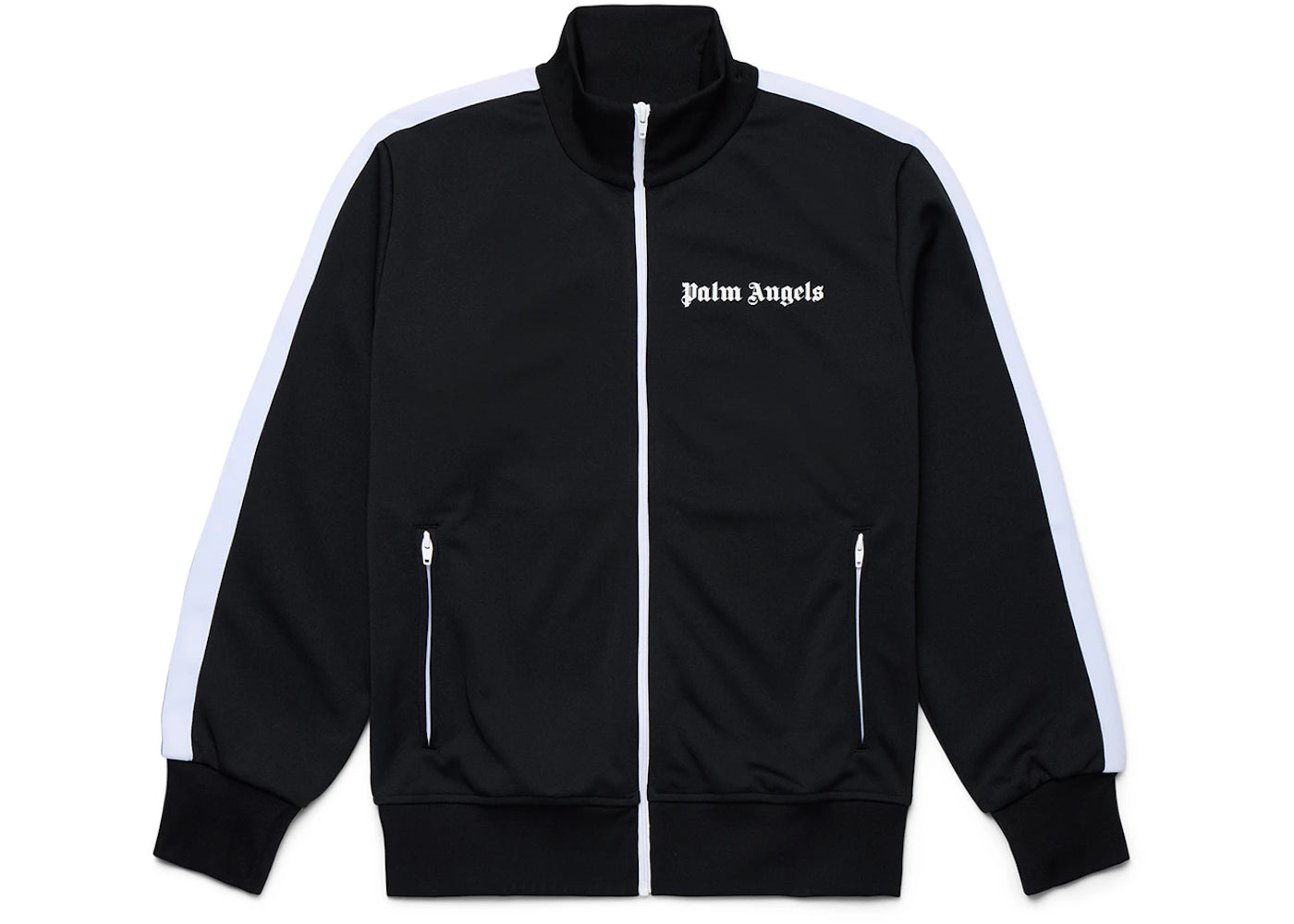 palm angels classic track jacket black/white ss22