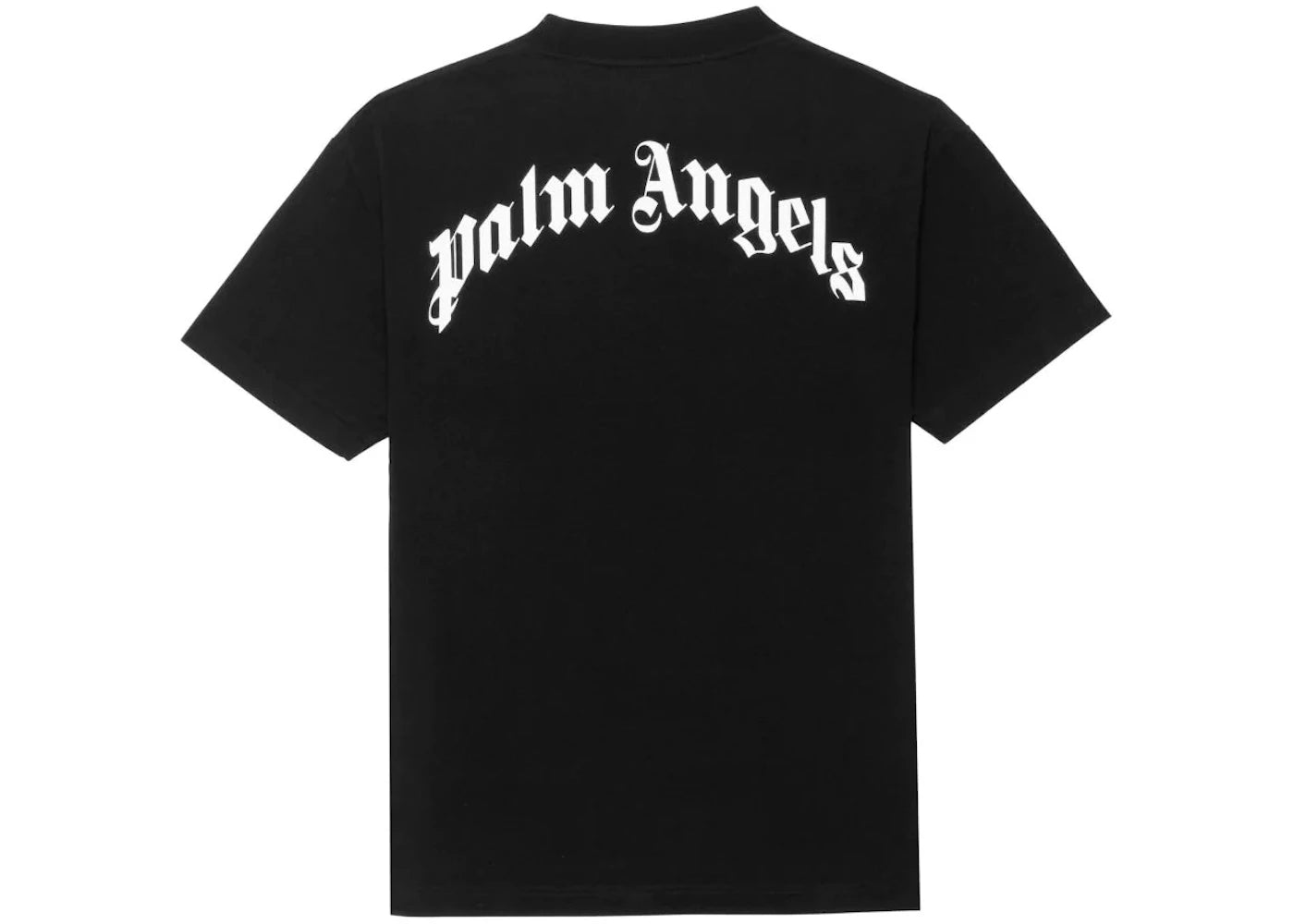 palm angels crocodile print t-shirt black