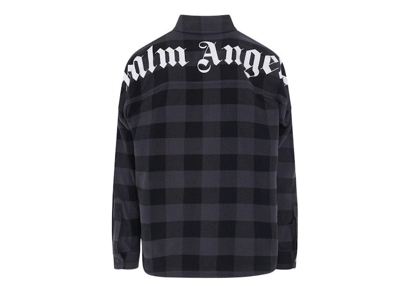 Palm Angels Curved Logo Shirt Black/Grey