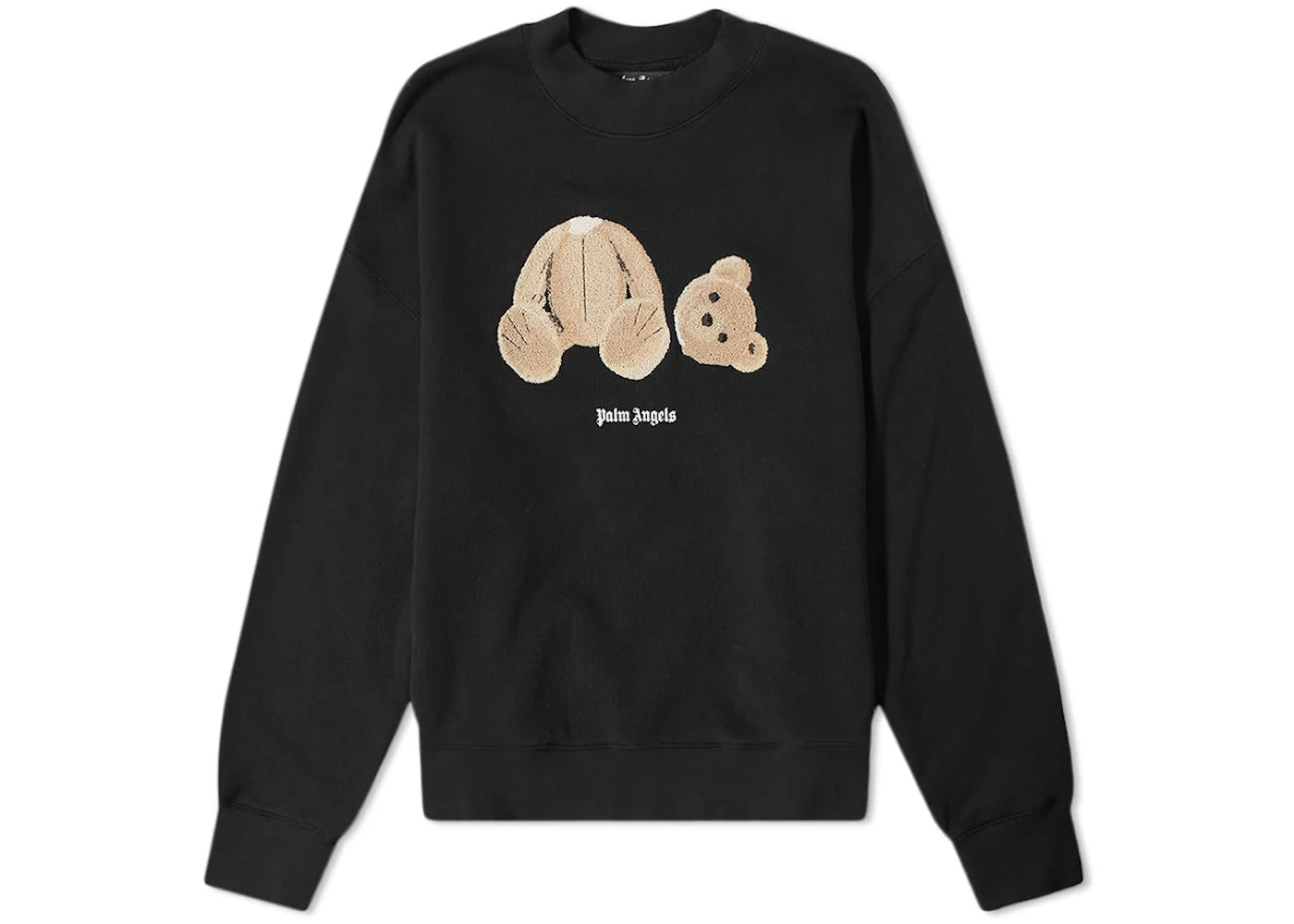 palm angels kill the bear crewneck sweatshirt black/brown