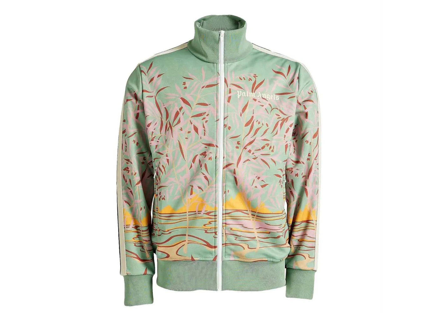 palm angels lagoon track jacket mint green