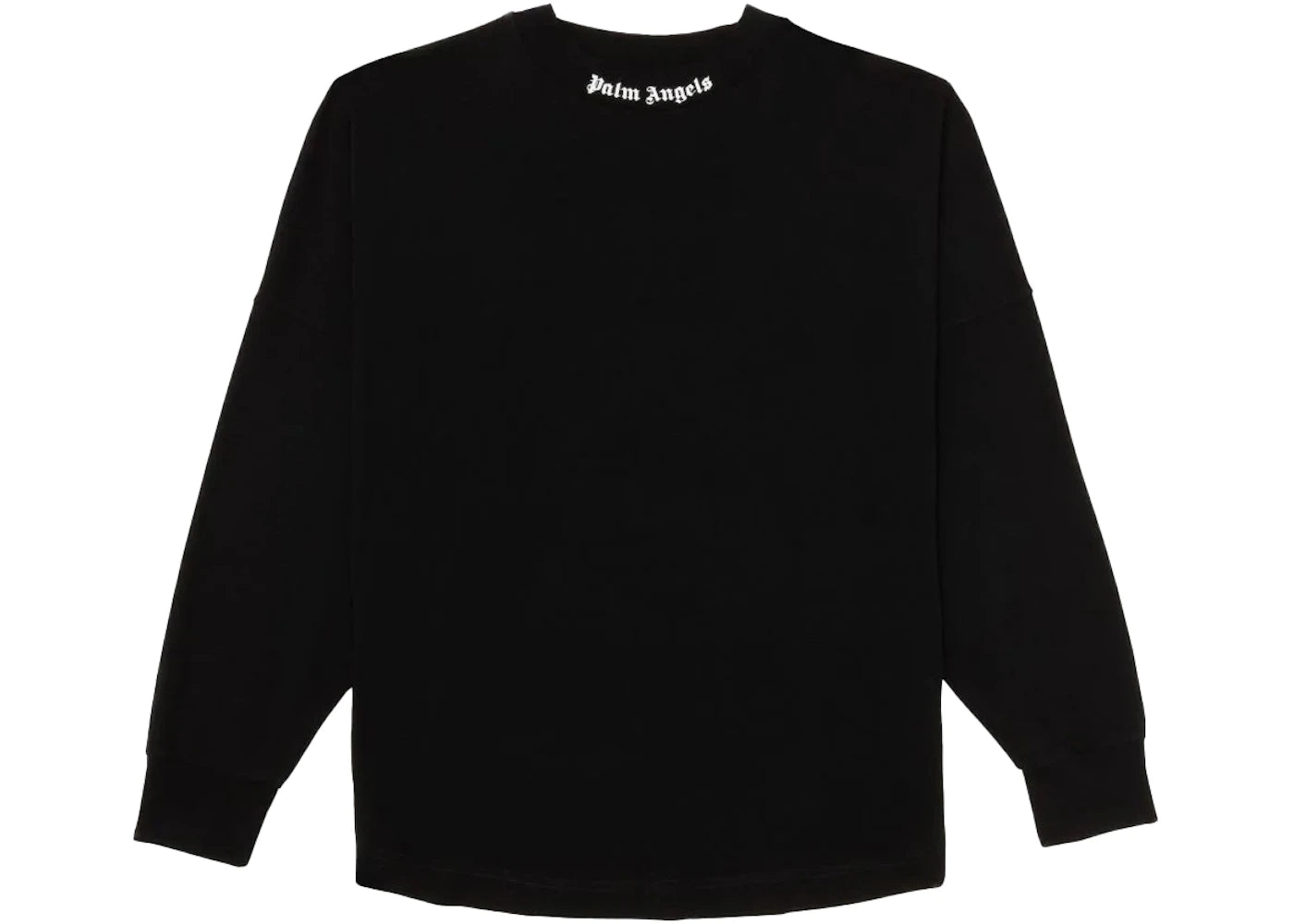 palm angels logo l/s tee black