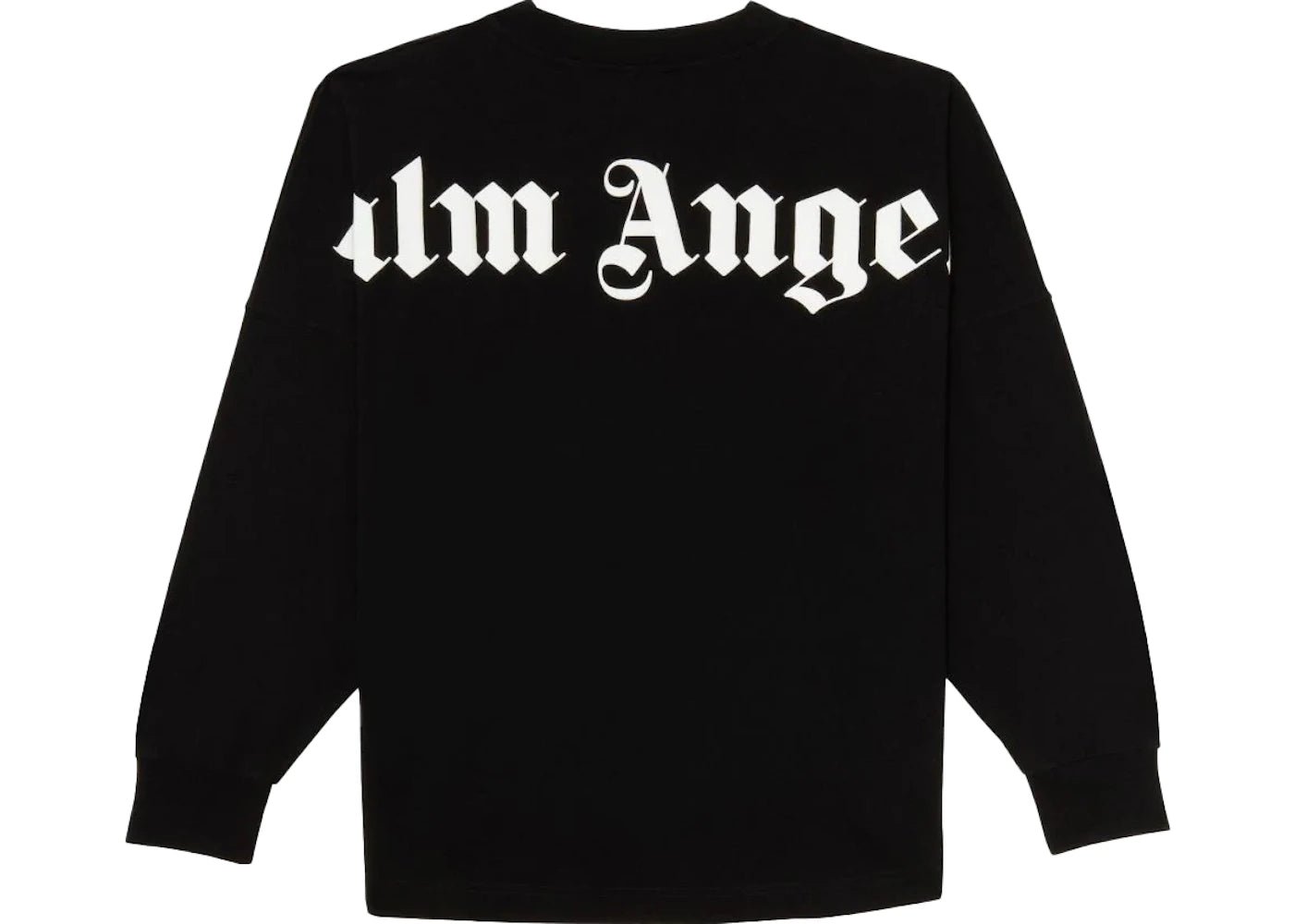 palm angels logo l/s tee black