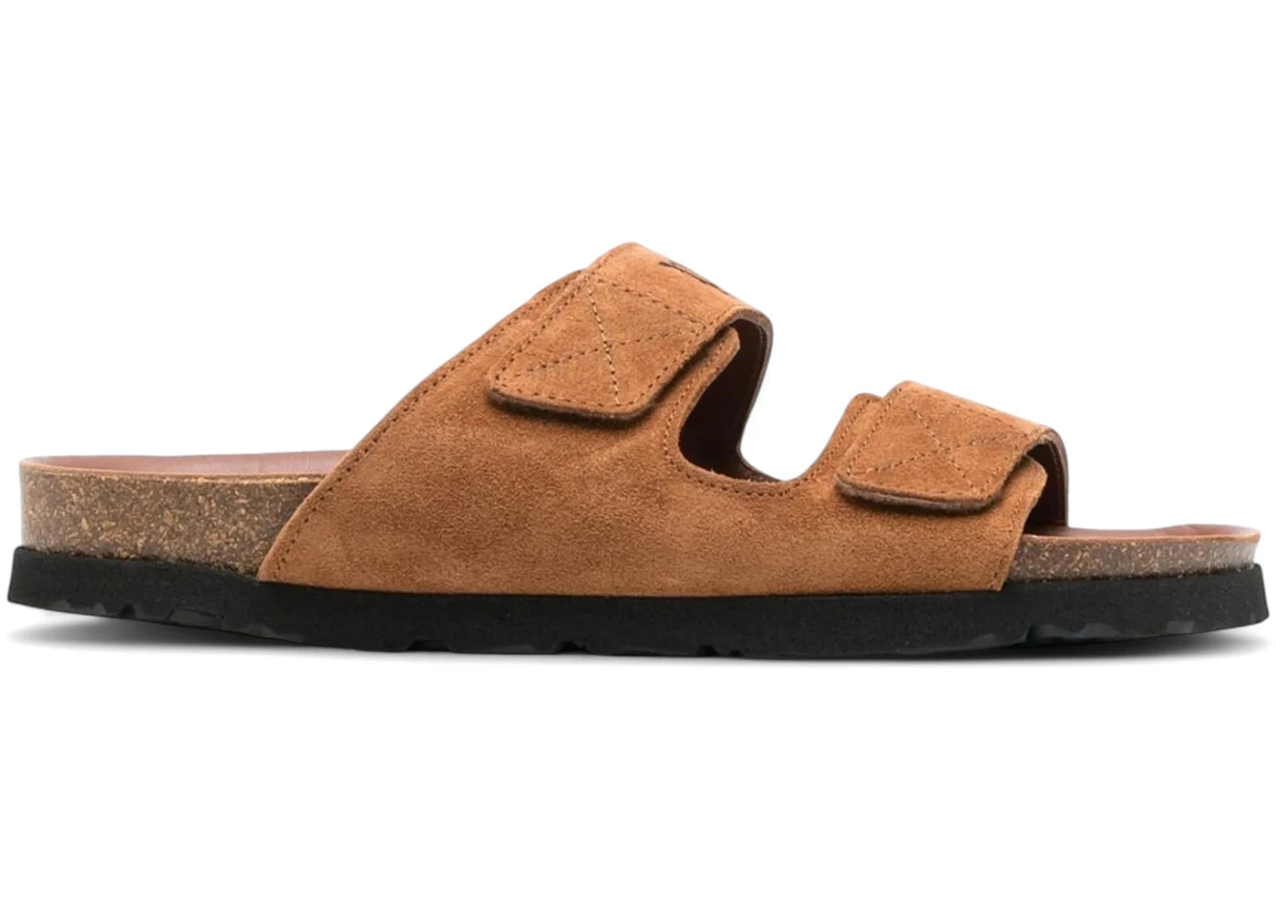 Palm Angels Logo Print Slide Sandals Sand
