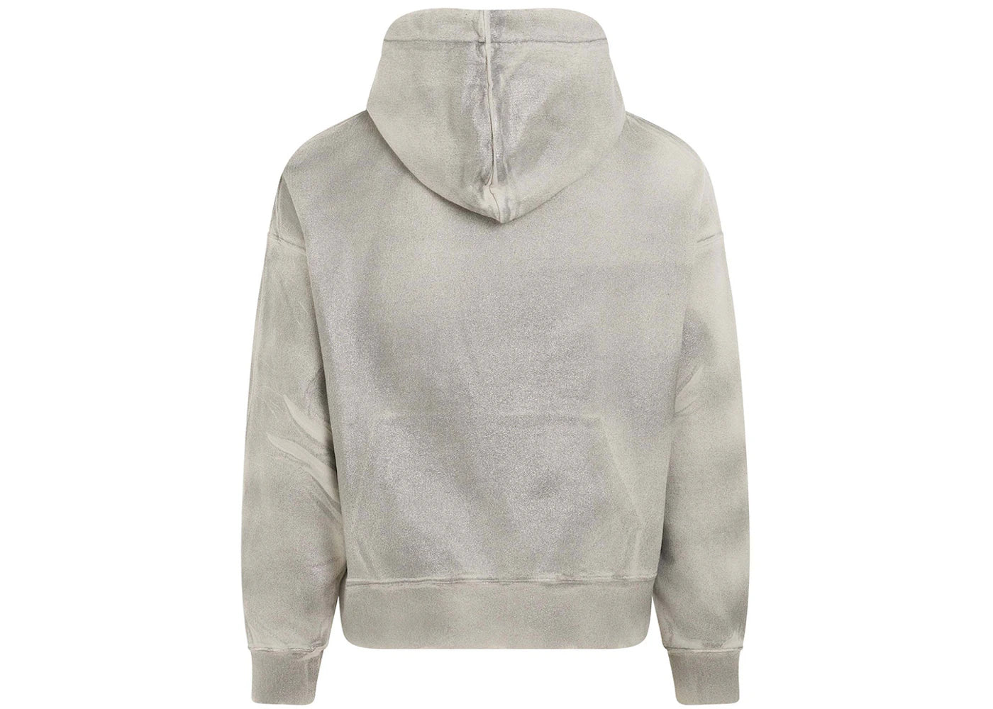 palm angels metallic hoodie grey