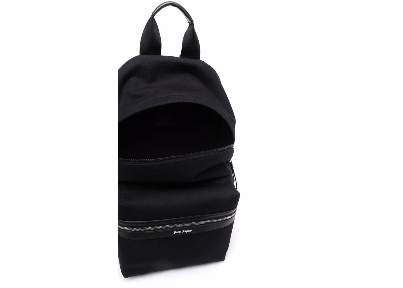 palm angels small logo backpack black white