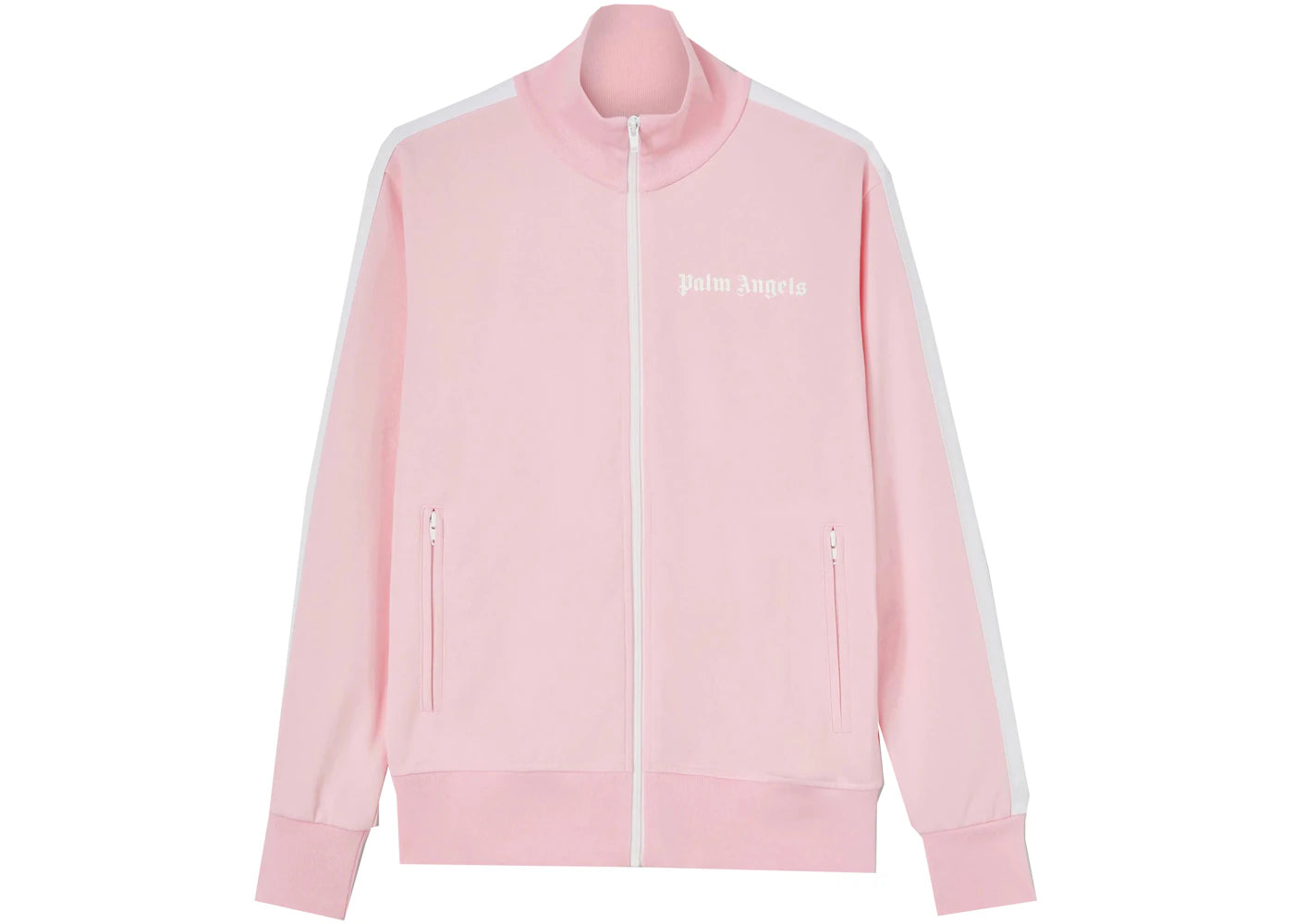 palm angels track jacket almond blossom/white