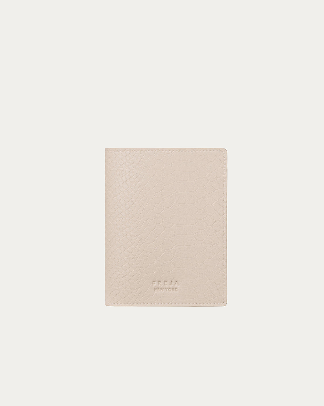 Freja Passport Cover Oat Croc