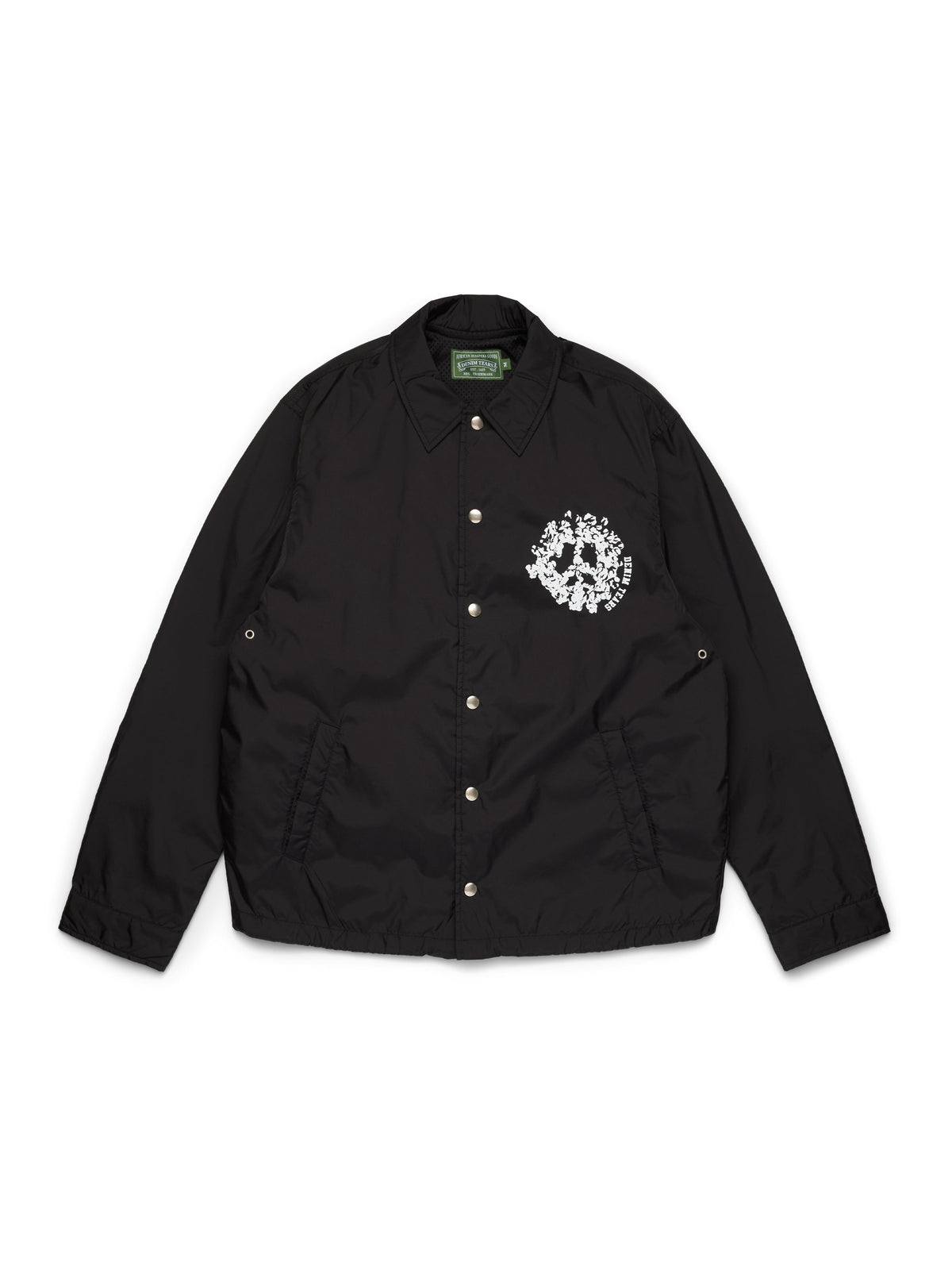 Denim Tears Peace Wreath Coaches Jacket Black