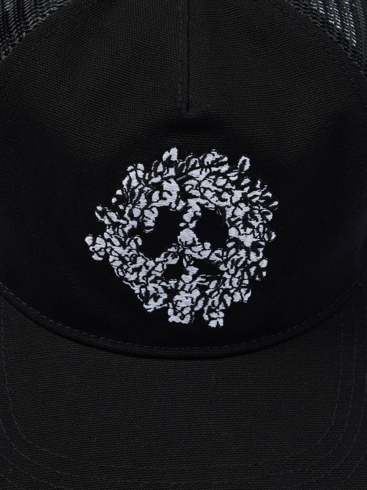 Denim Tears Peace Wreath Trucker Hat Black