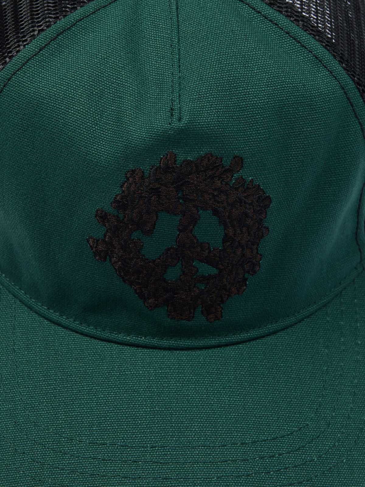 Denim Tears Peace Wreath Trucker Hat Green