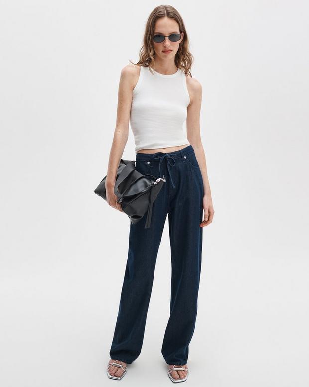 Rag & Bone Phoebe Drawstring Wide-Leg Jean