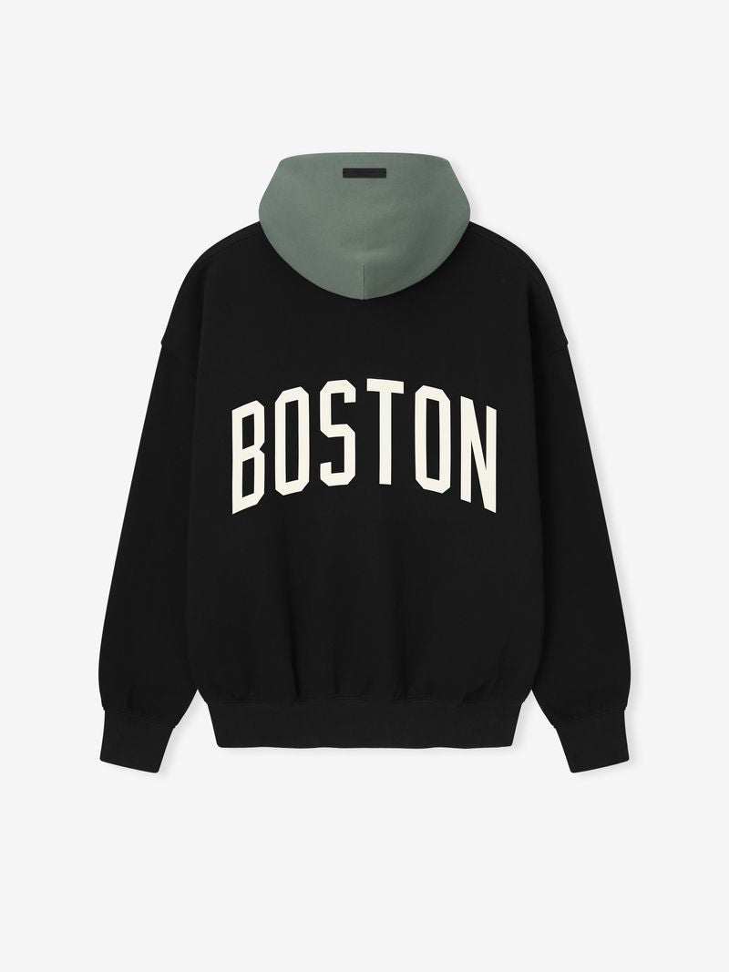 Essentials Celtics Sport Hoodie Black/ Balsam Green