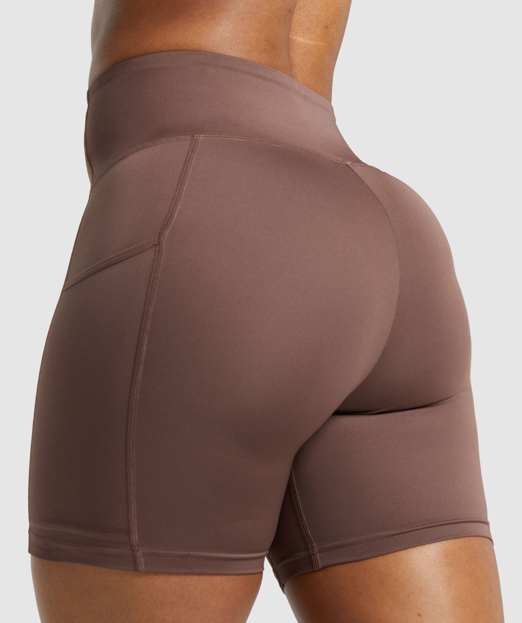 Women's Gymshark Pocket Shorts Soft Brown