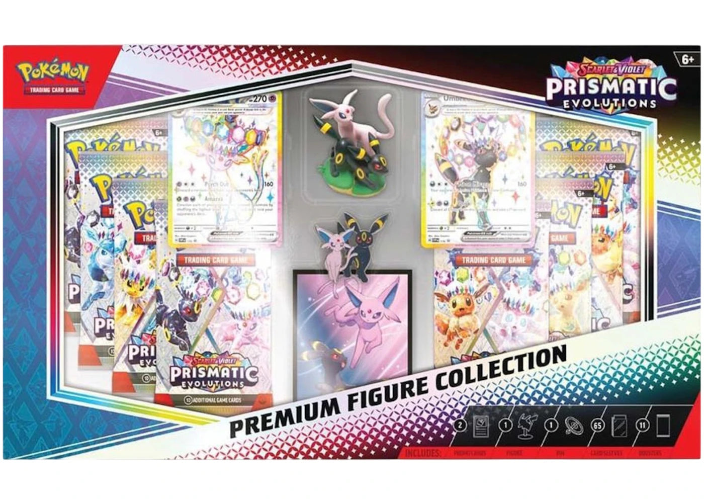 2025 Pokemon Prismatic Evolutions Premium Figure Collection Box