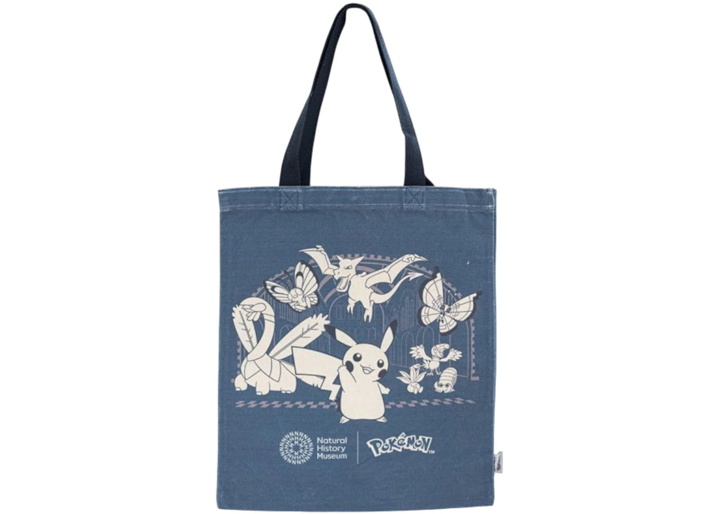 Pokemon X Natural History Museum Pikachu And Friends Tote Navy