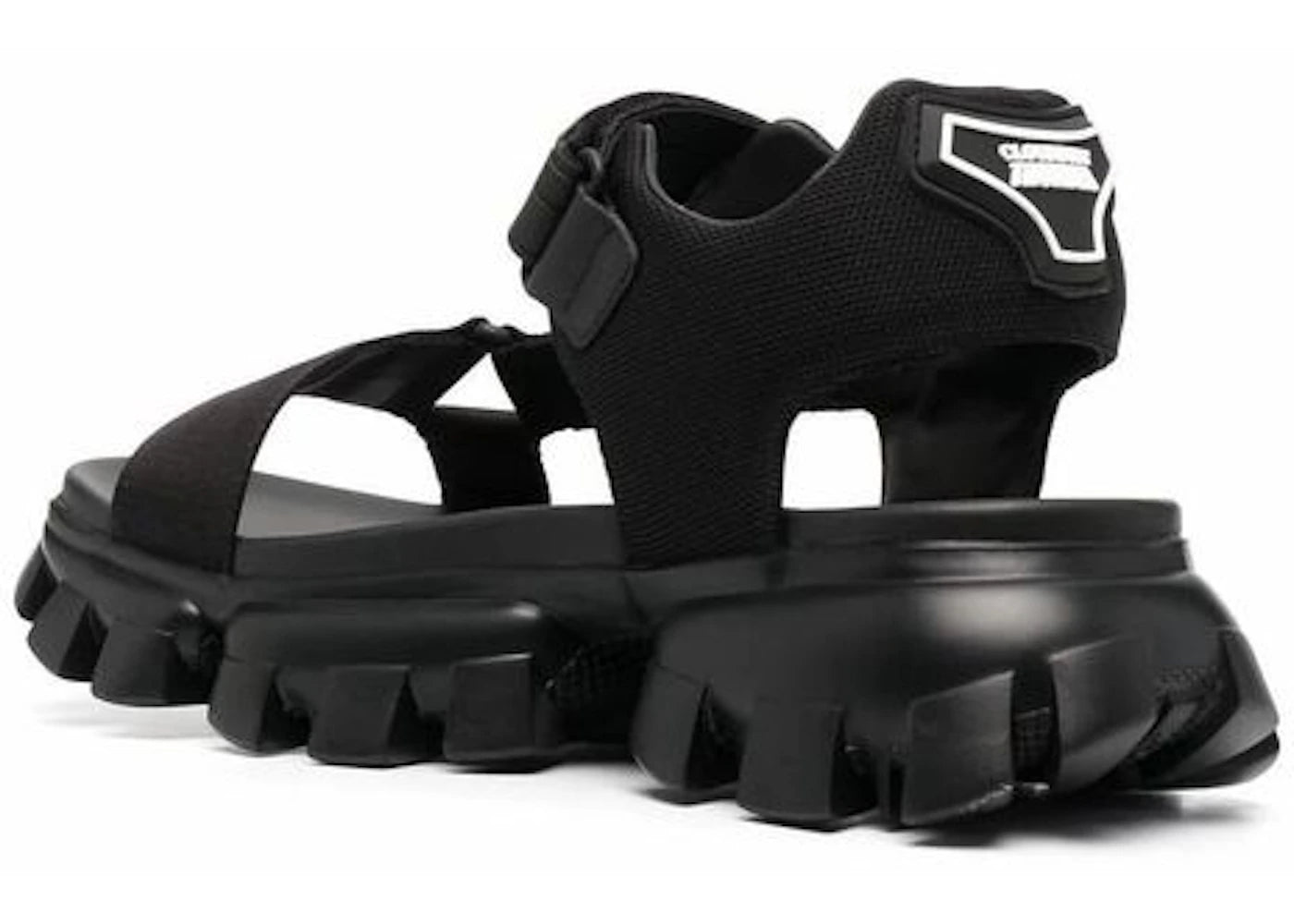Prada Cloudbust Thunder Sandal Black Nylon