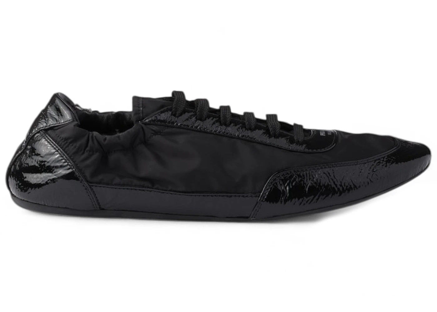 Prada Collapse Re-Nylon Sneakers Black Leather (Women'S)