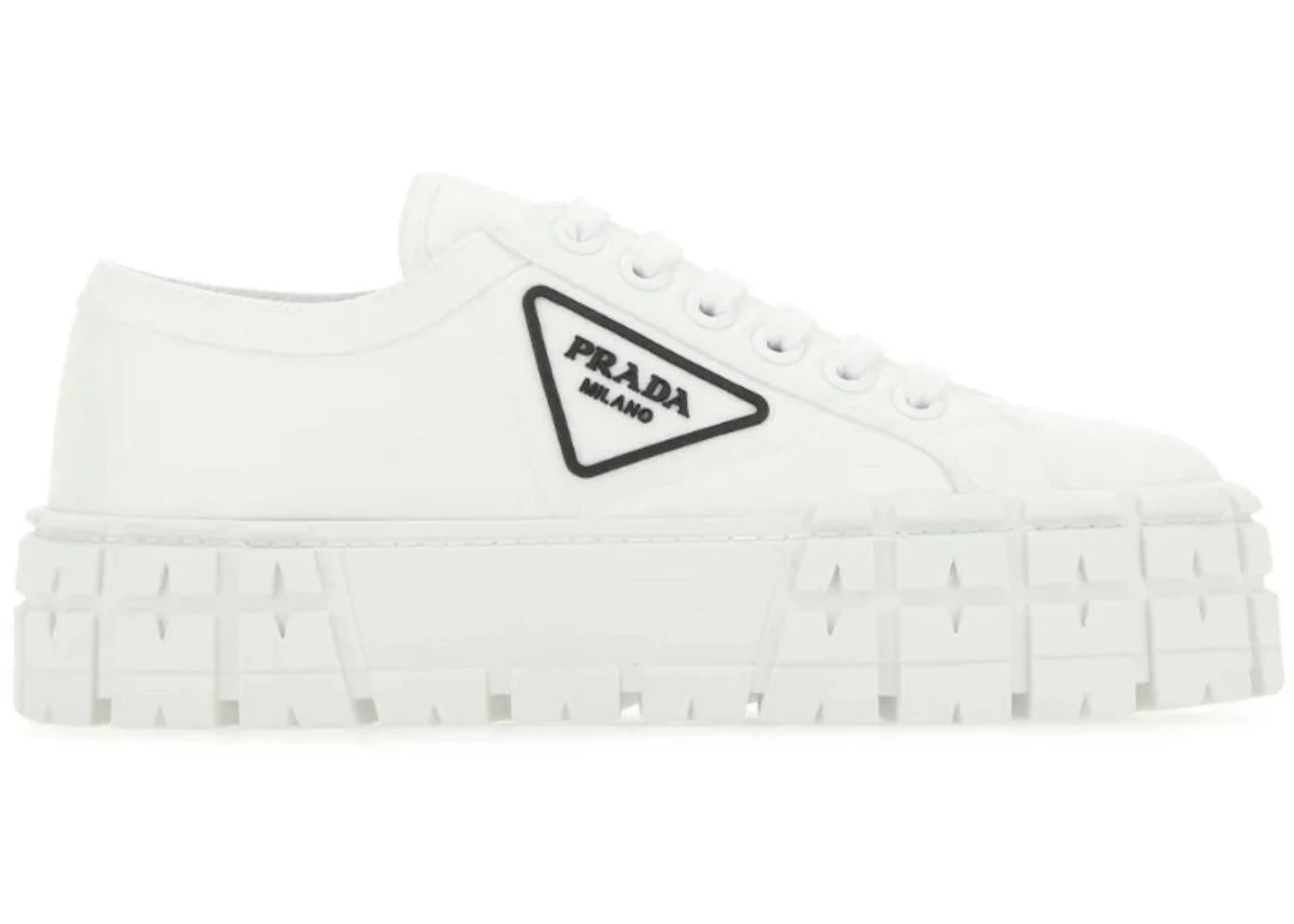 Prada Double Wheel Sneakers White Black (Women'S)