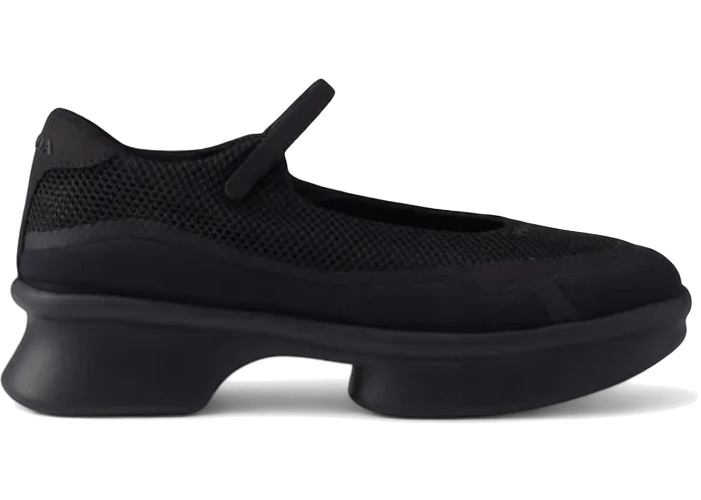 Prada Logo Platform Ballet Flats Black (Women'S)