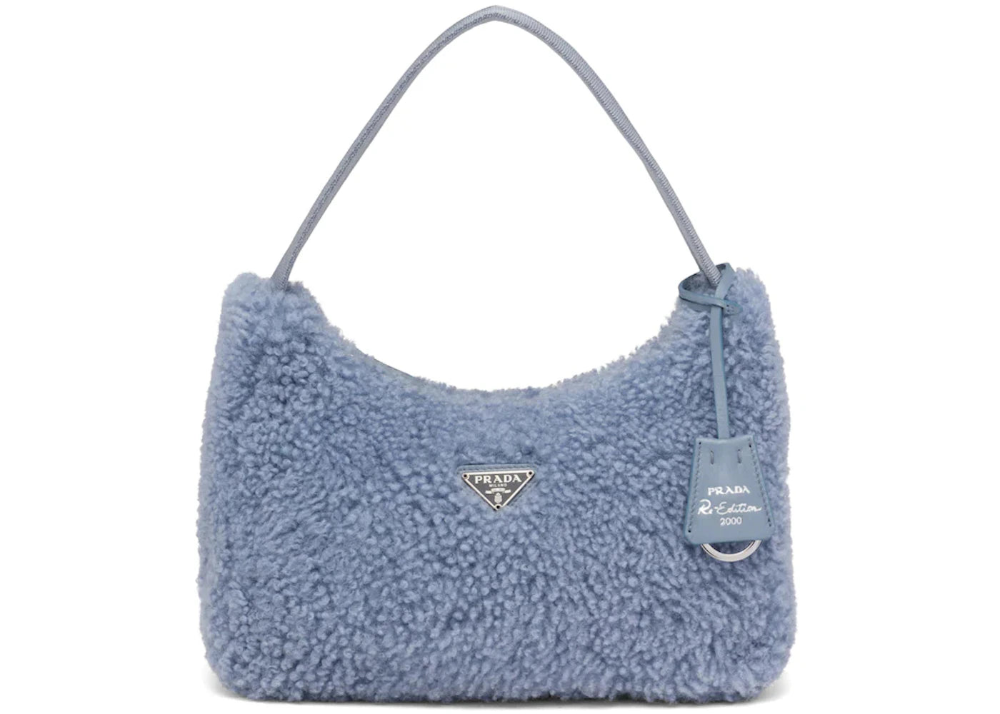 prada re-edition 2000 mini bag periwinkle blue