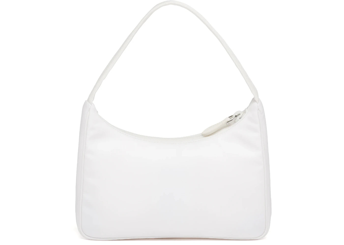 prada re-edition 2000 nylon mini bag white