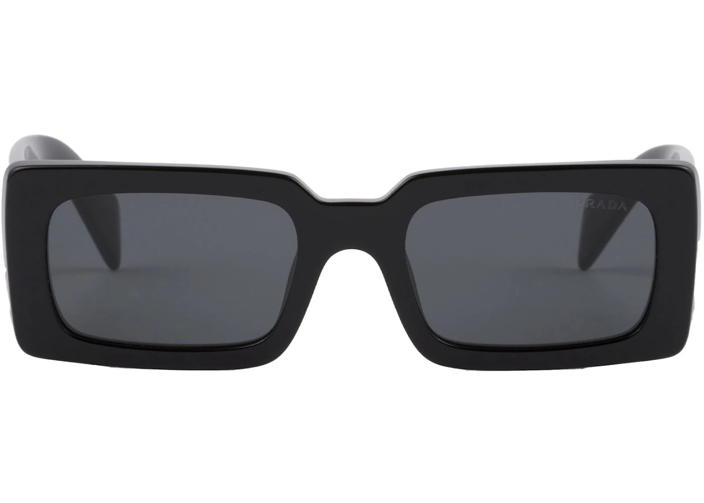 Prada Rectangle Sunglasses Black Spra07 1Abfs0