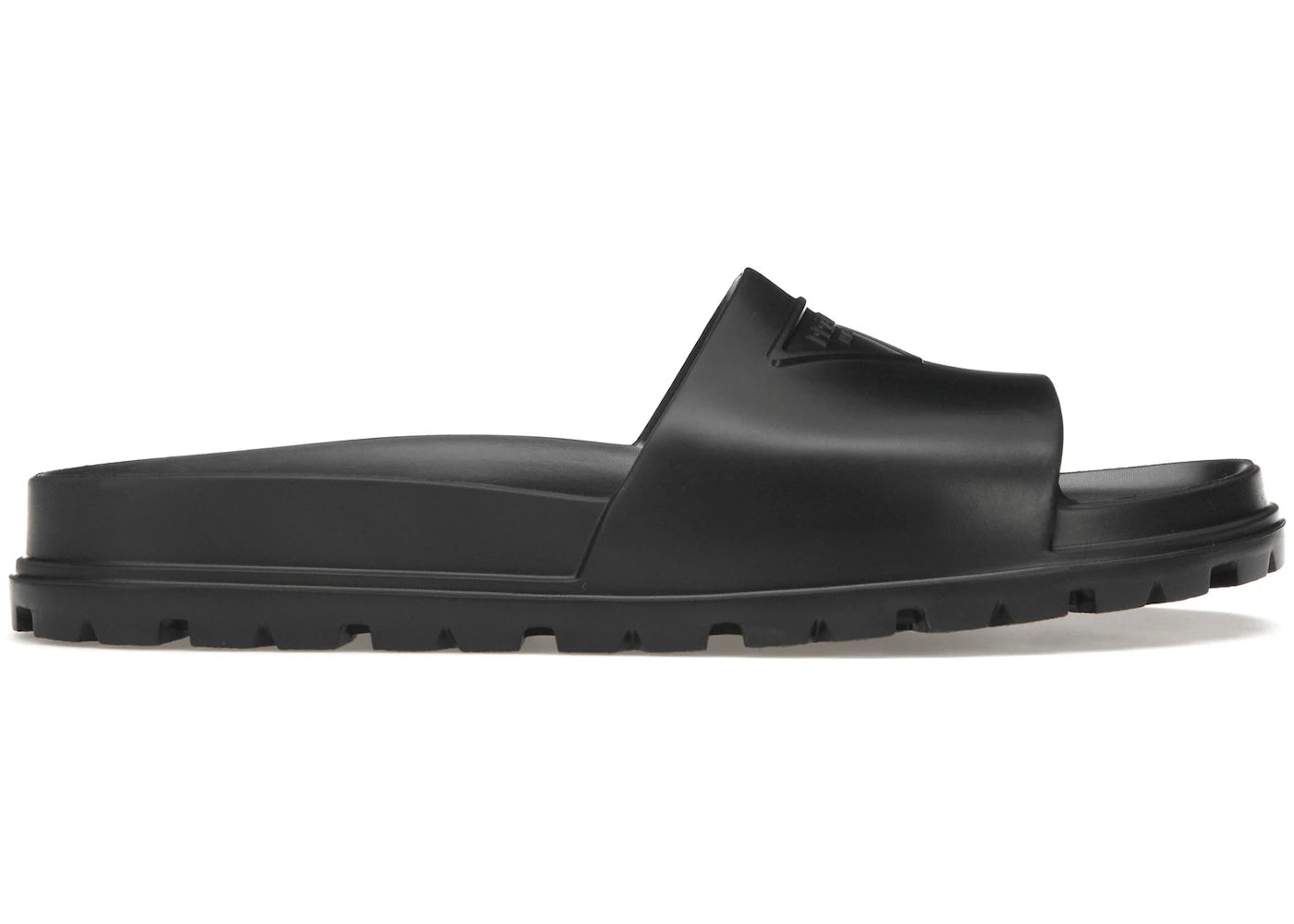 Prada Rubber Slides Black (Men'S)