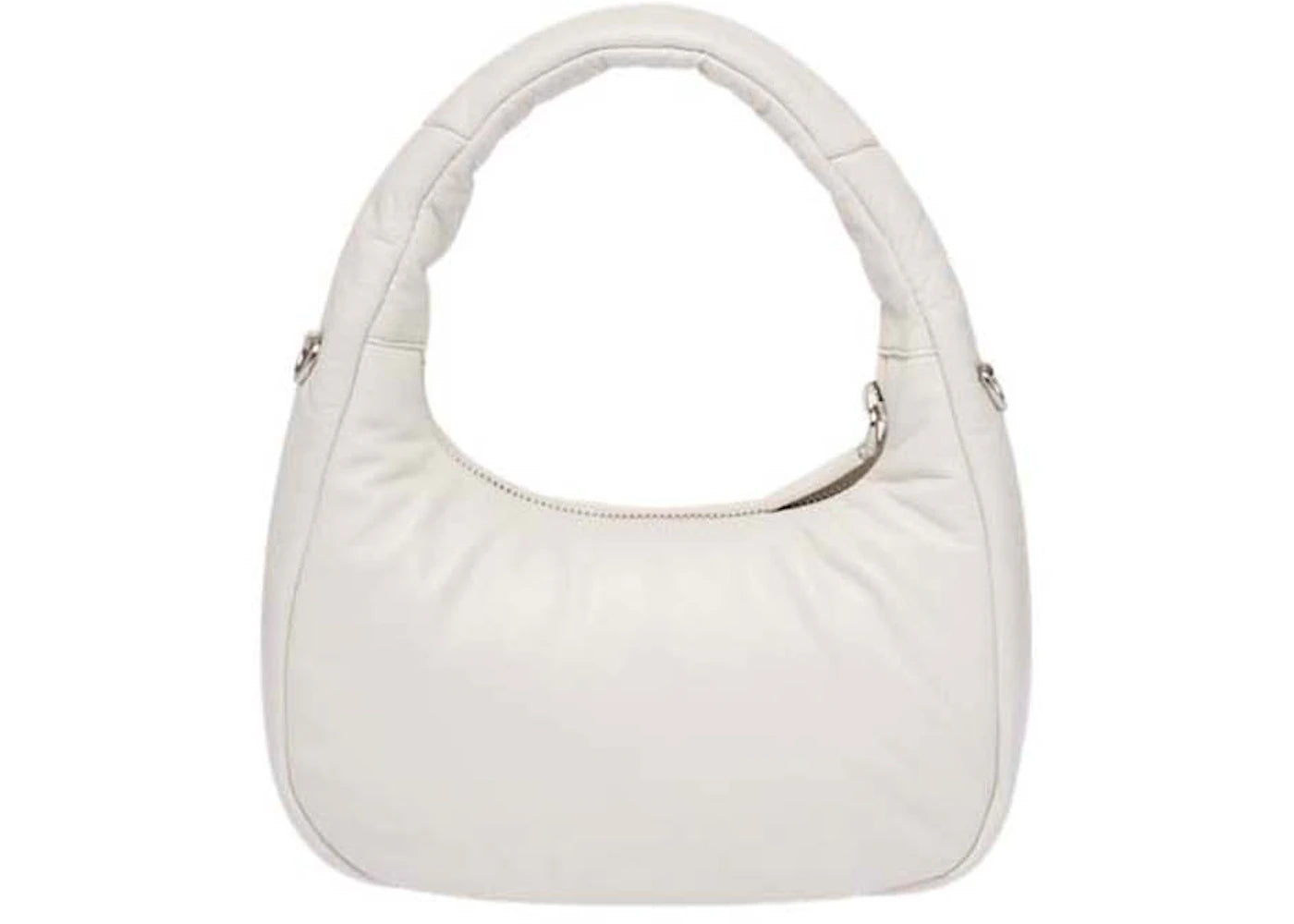 prada soft padded nappa-leather mini bag white