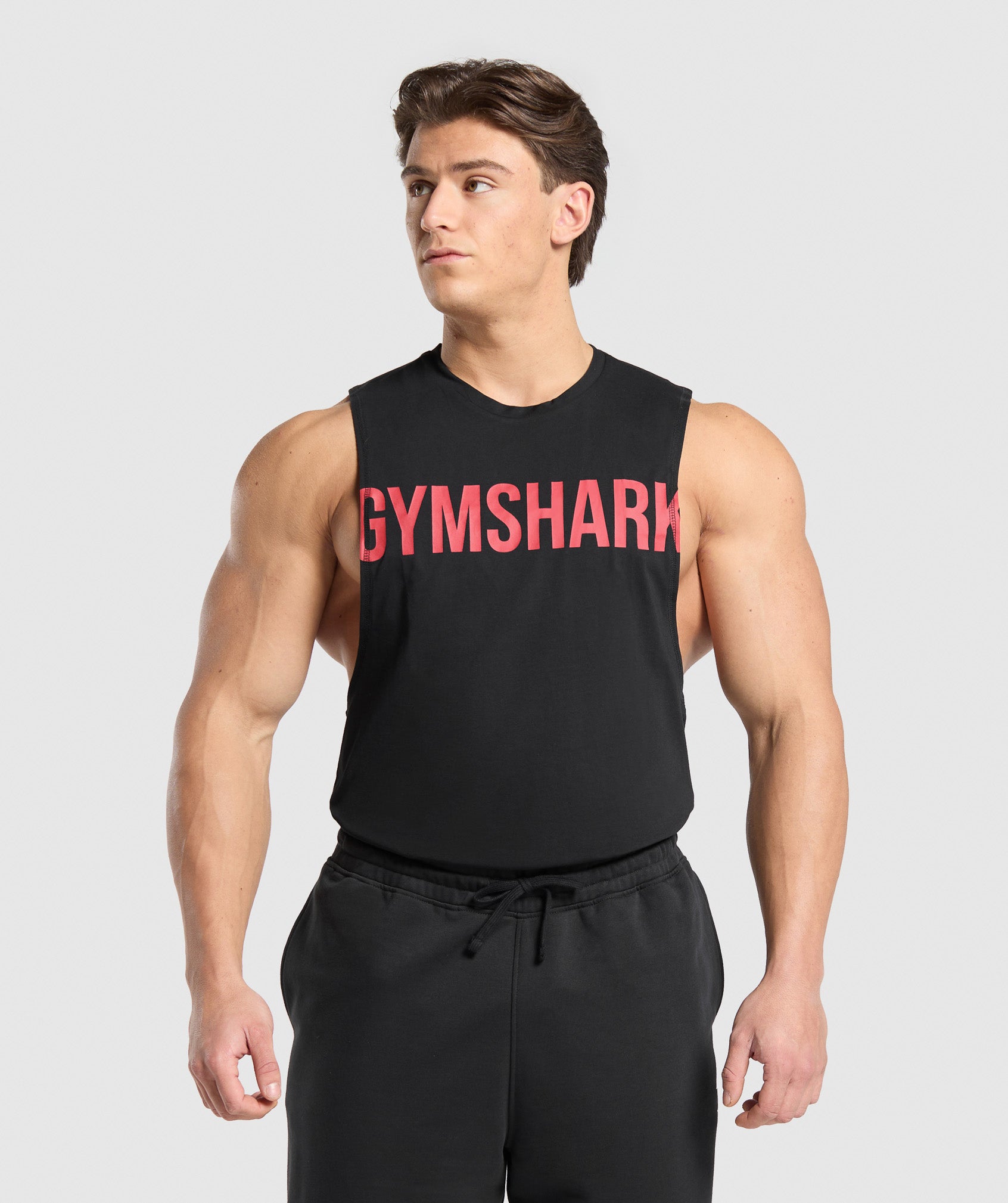 Gymshark Prime Drop Arm Tank Black