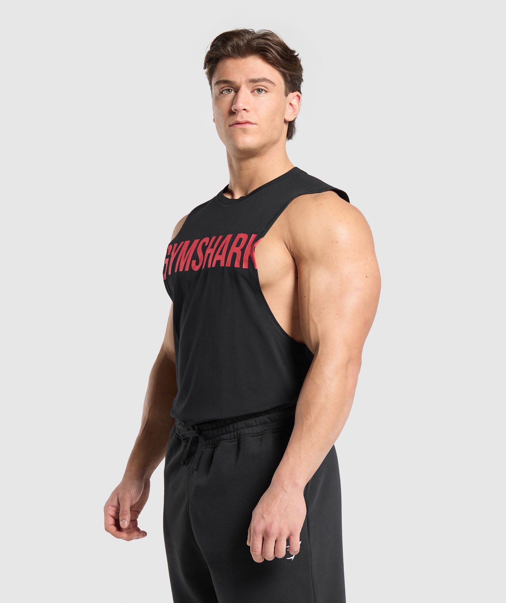 Gymshark Prime Drop Arm Tank Black