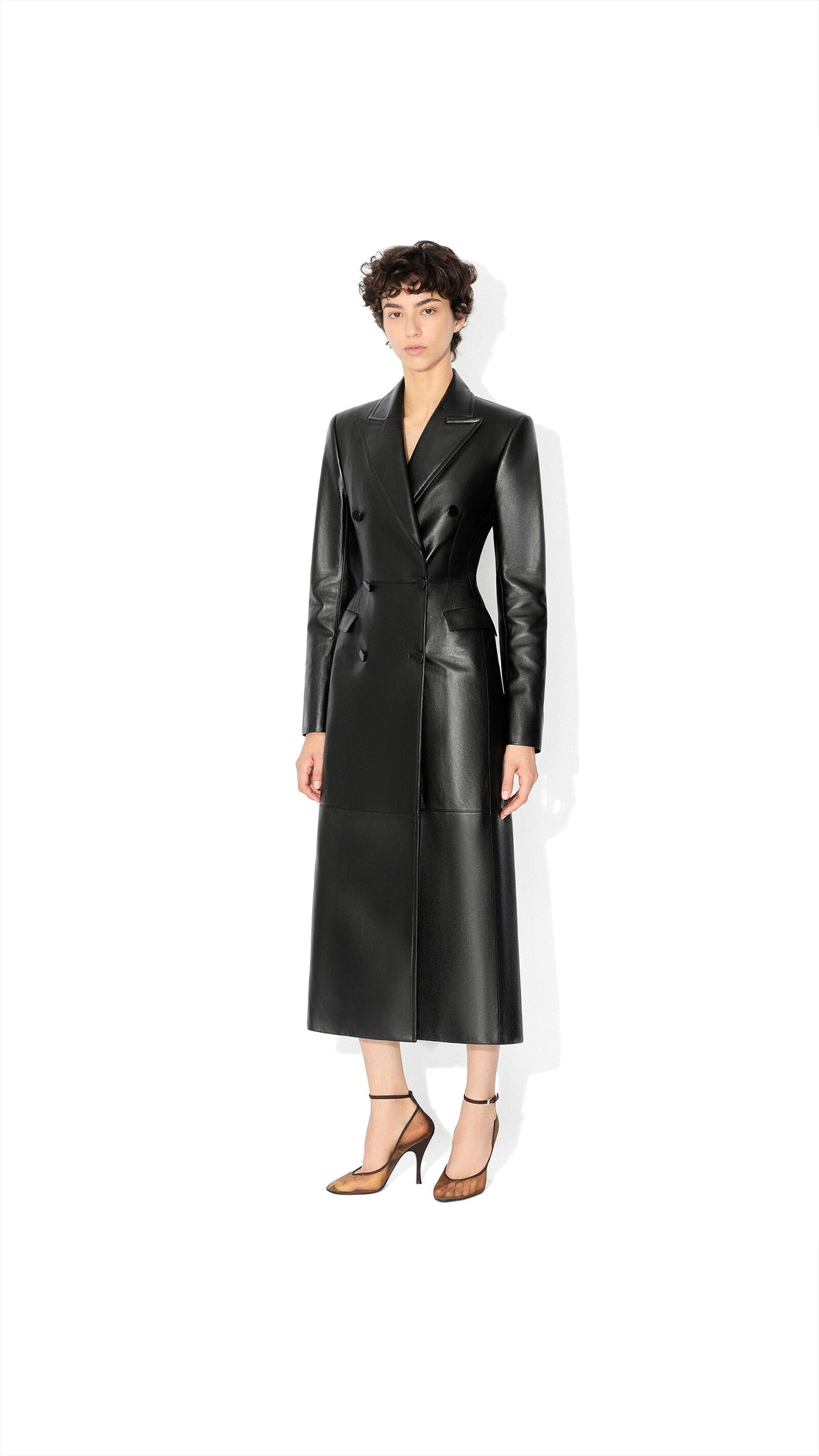 Alaïa Soft Lambskin Tailored Coat