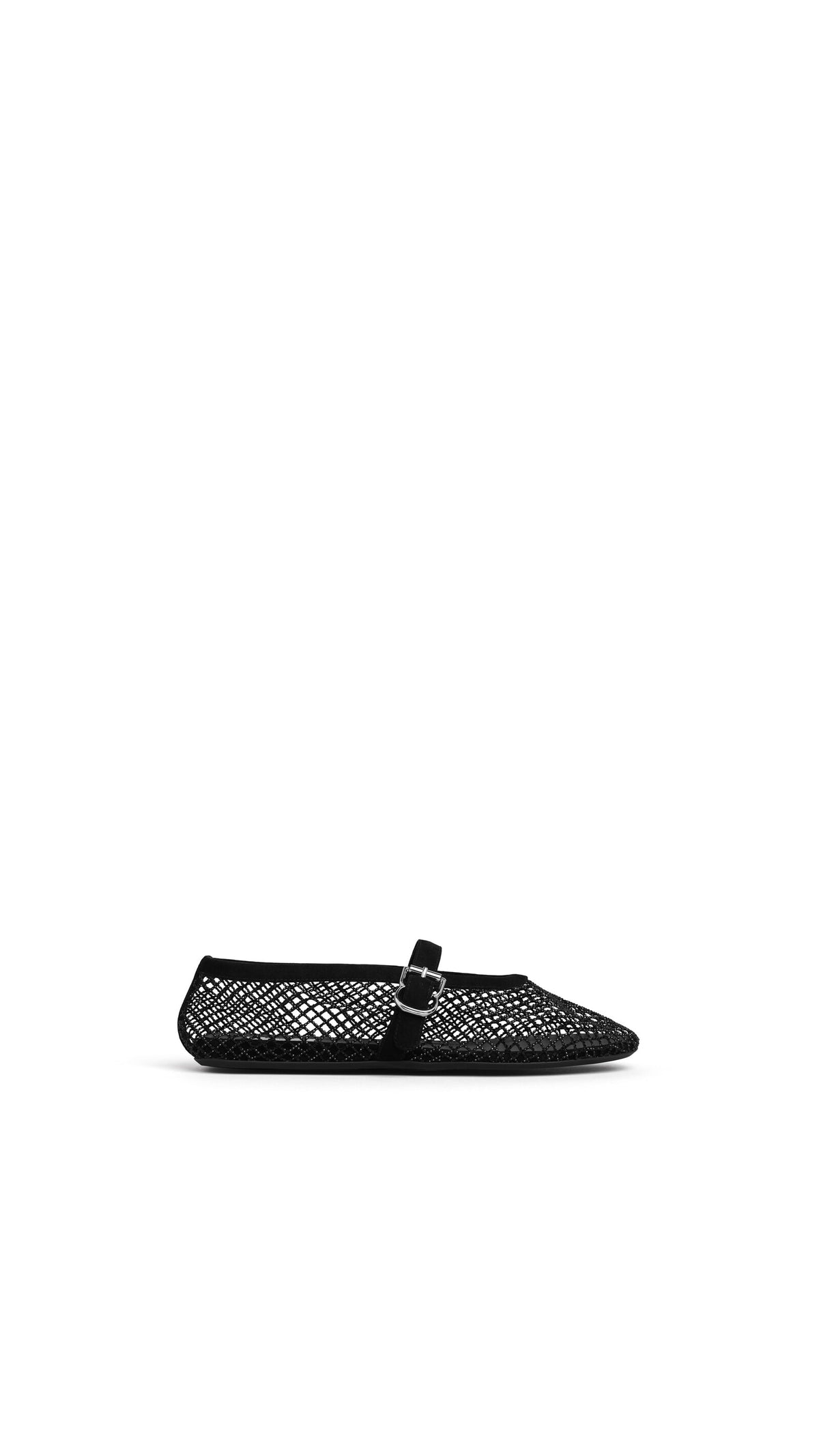 Alaïa Ballet Flats In Strass Fishnet