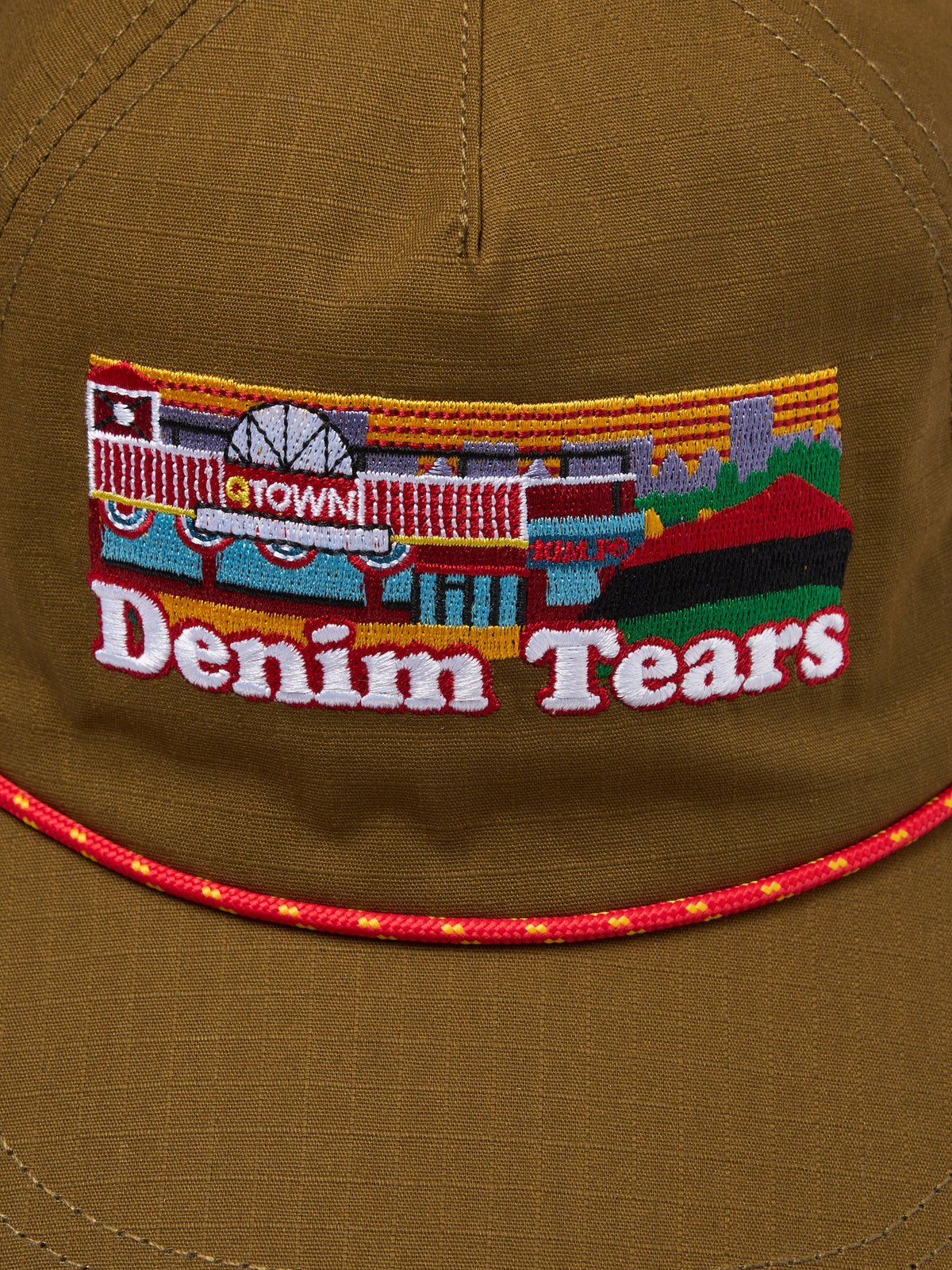 Denim Tears Q Town Cap Olive