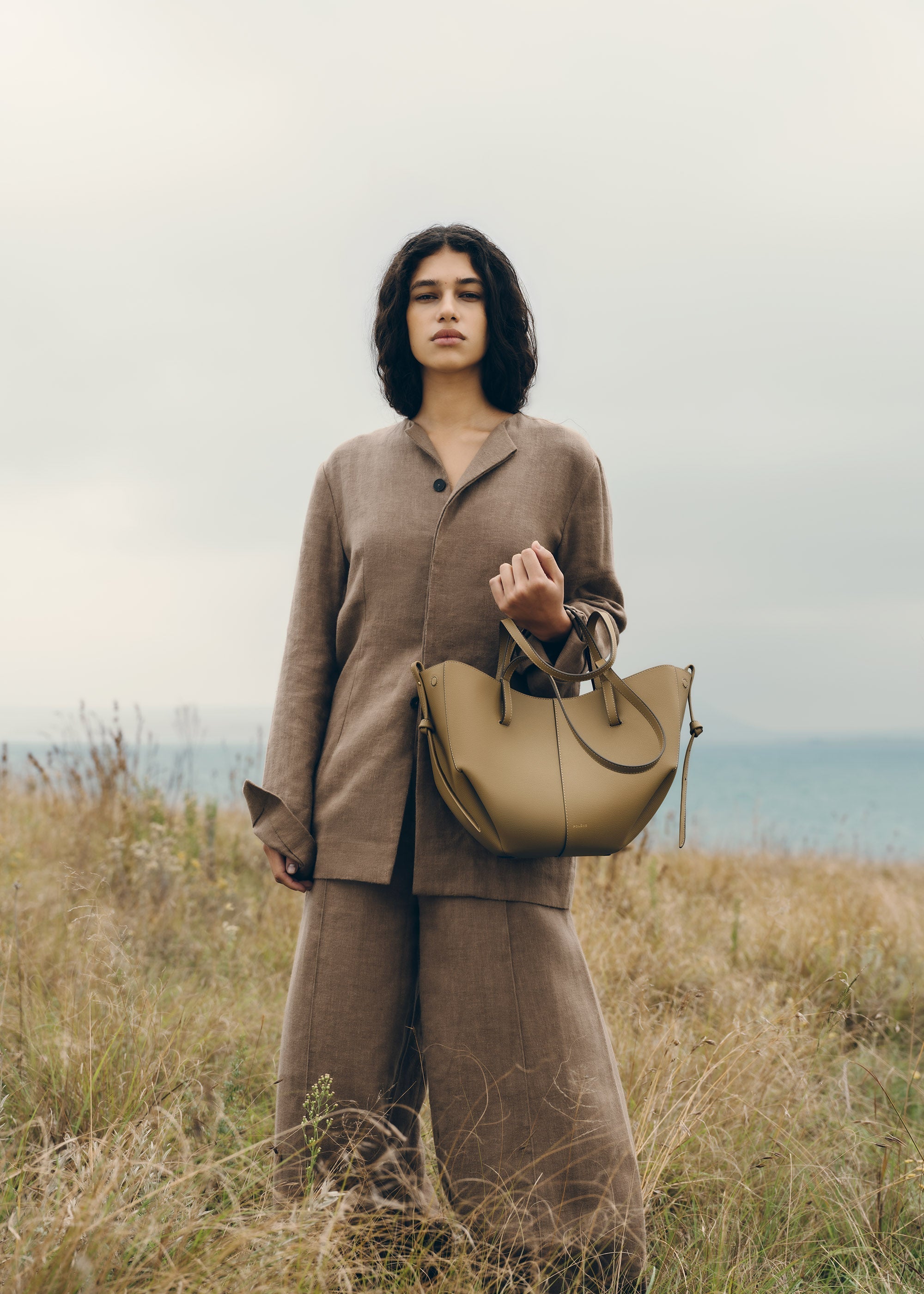 Polene Cyme Mini Textured Smoky Olive