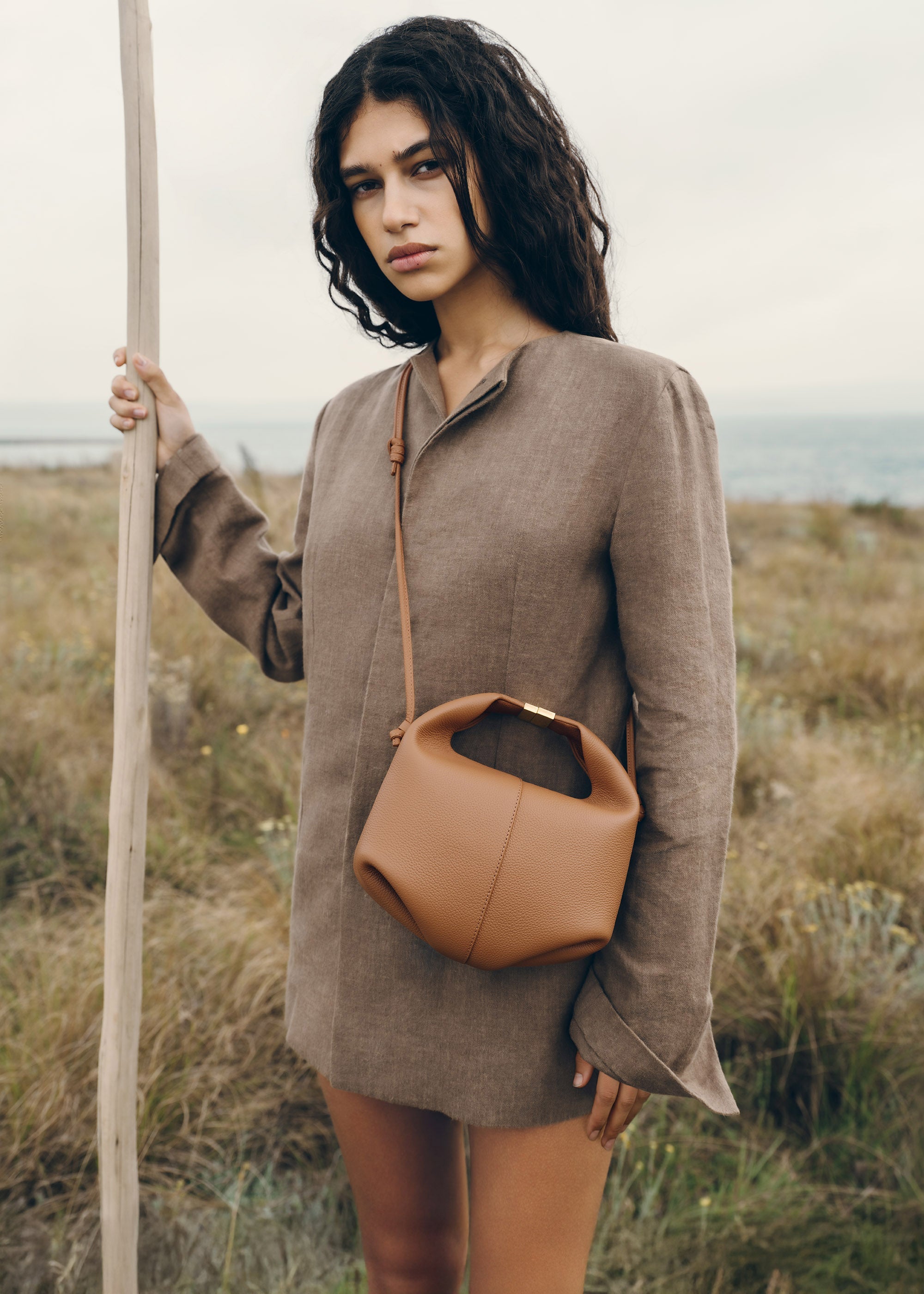 Polene Beri Textured Camel