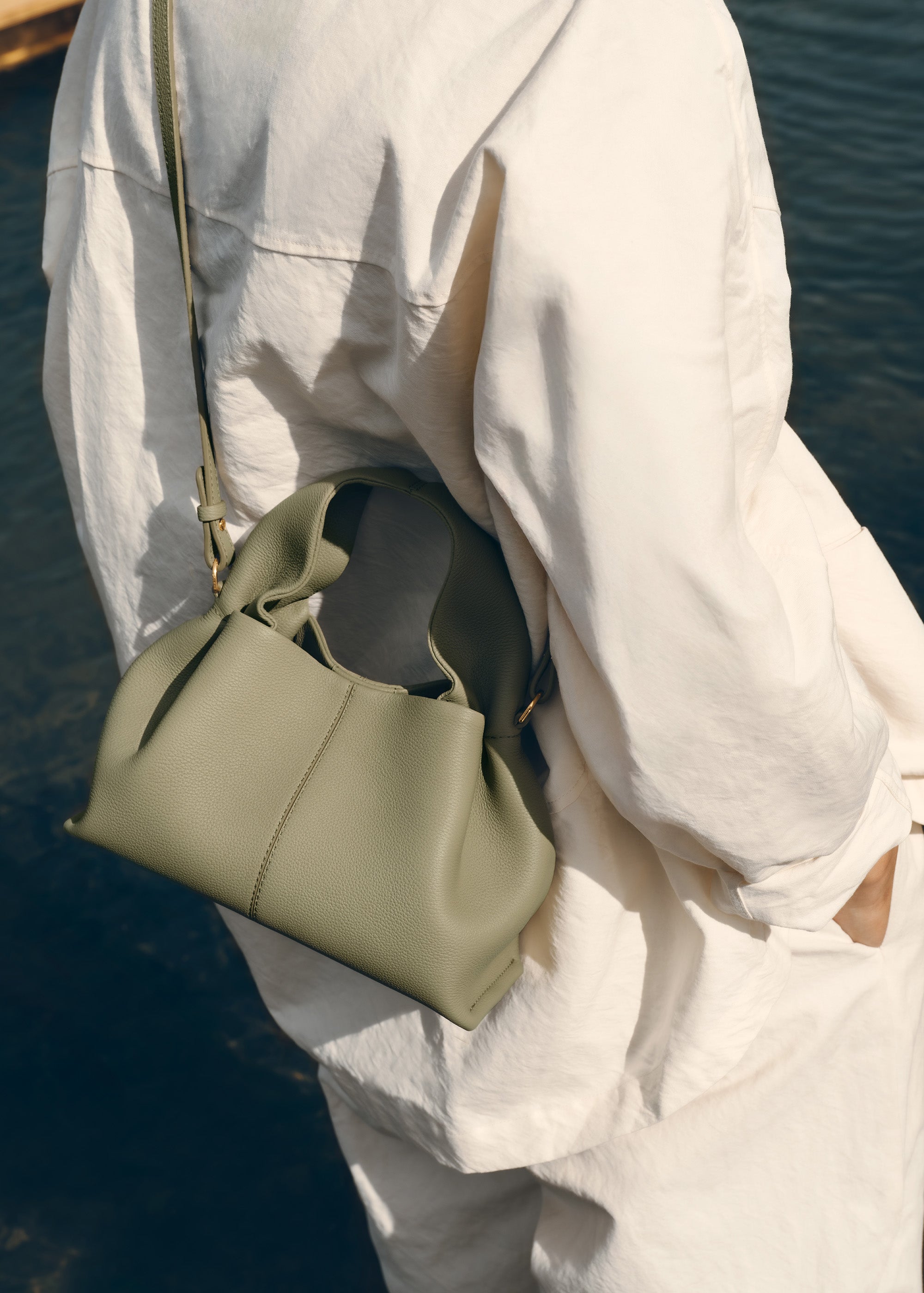 Polene Numero Neuf Mini Textured Linden