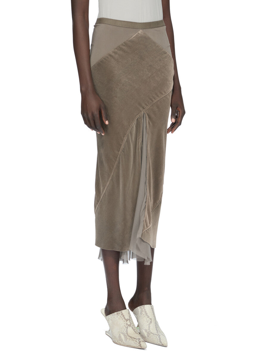 Rick Owens Dbl Sliced Skirt