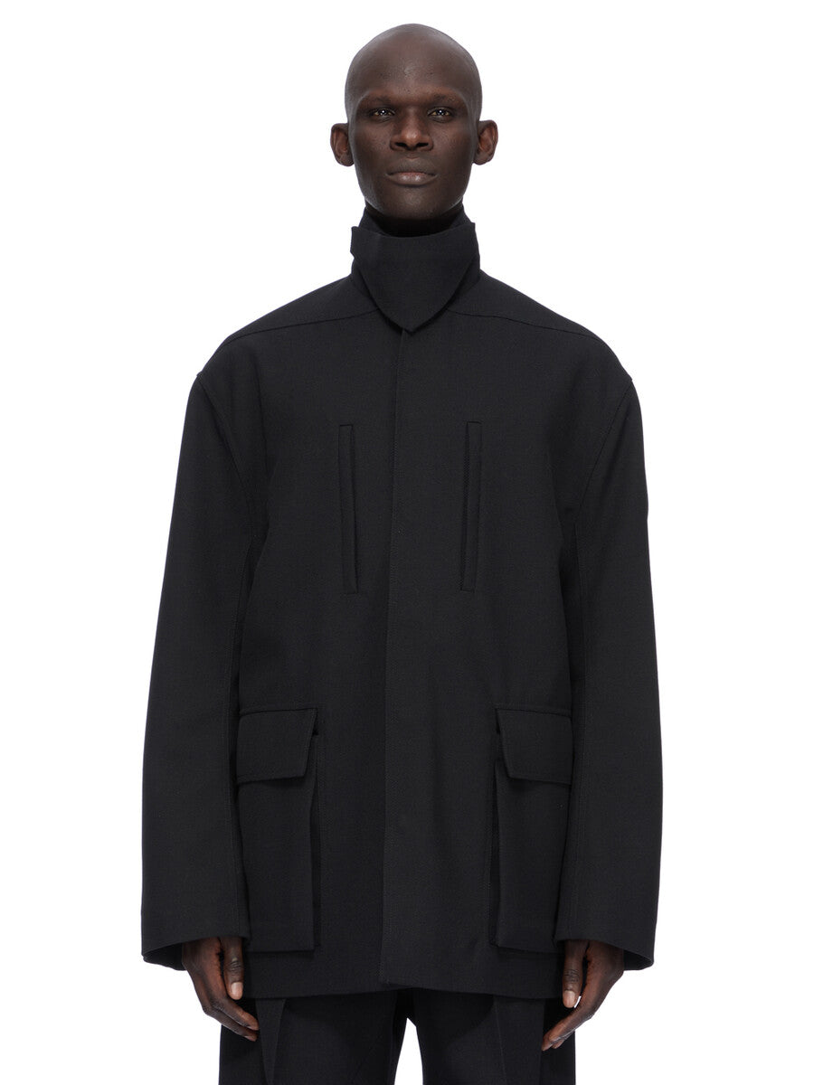Rick Owens Collared Mac