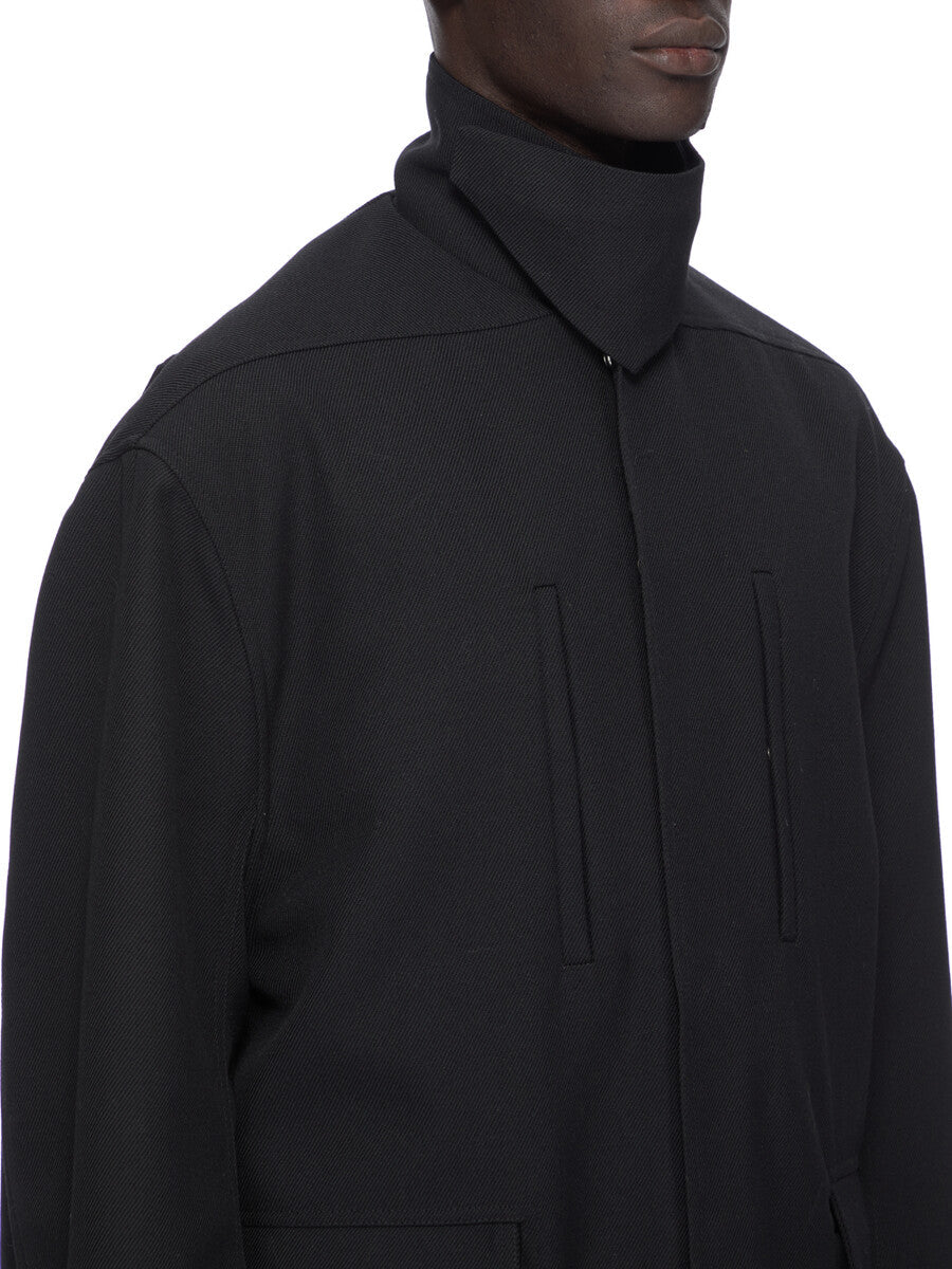 Rick Owens Collared Mac