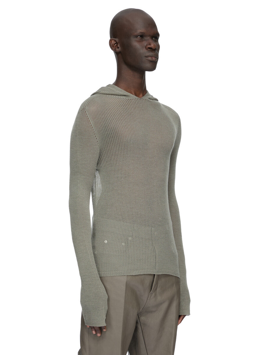 Rick Owens Sheer Hooded LS T