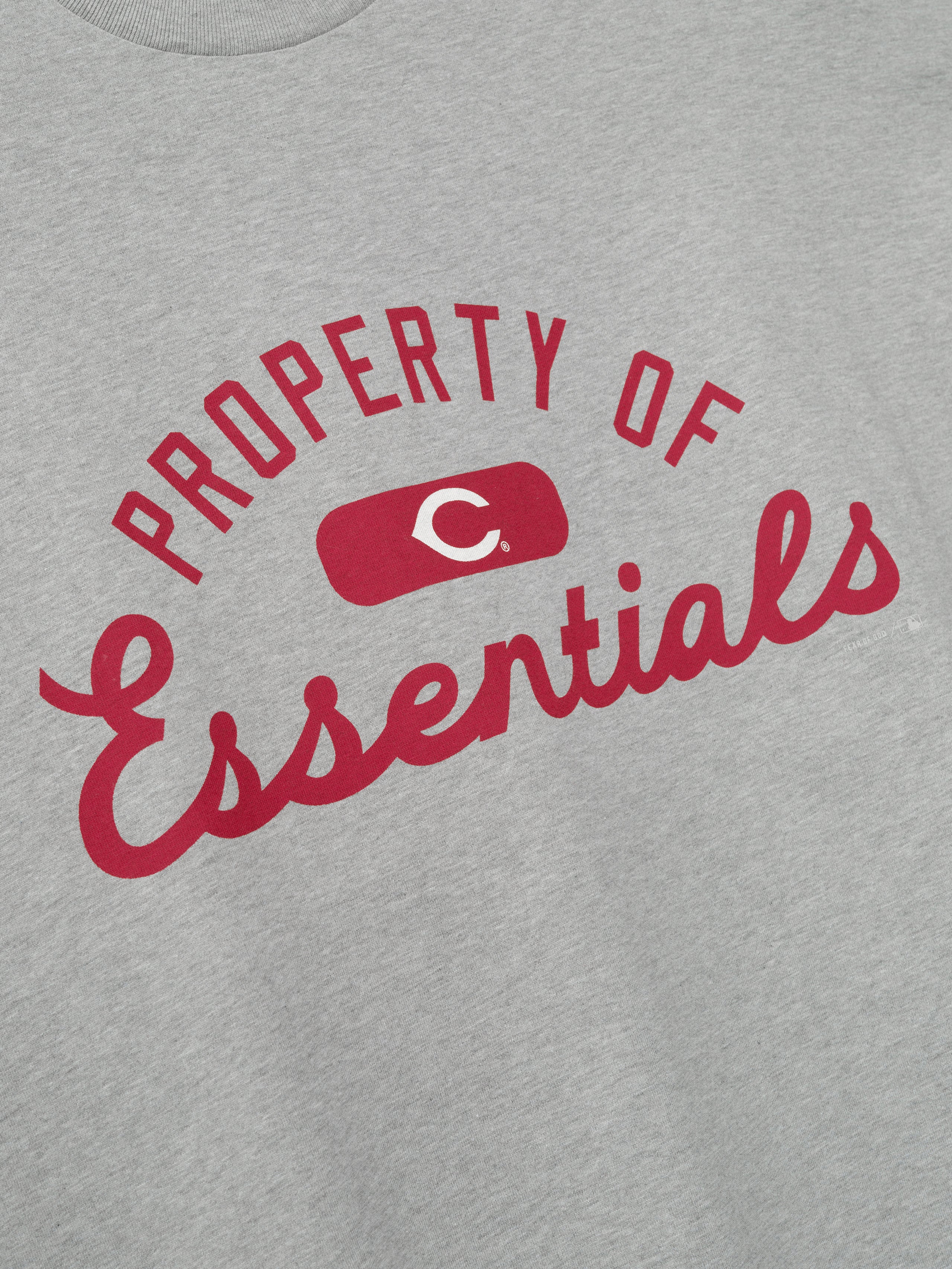 Essentials Reds Merch Tee Concrete Heather