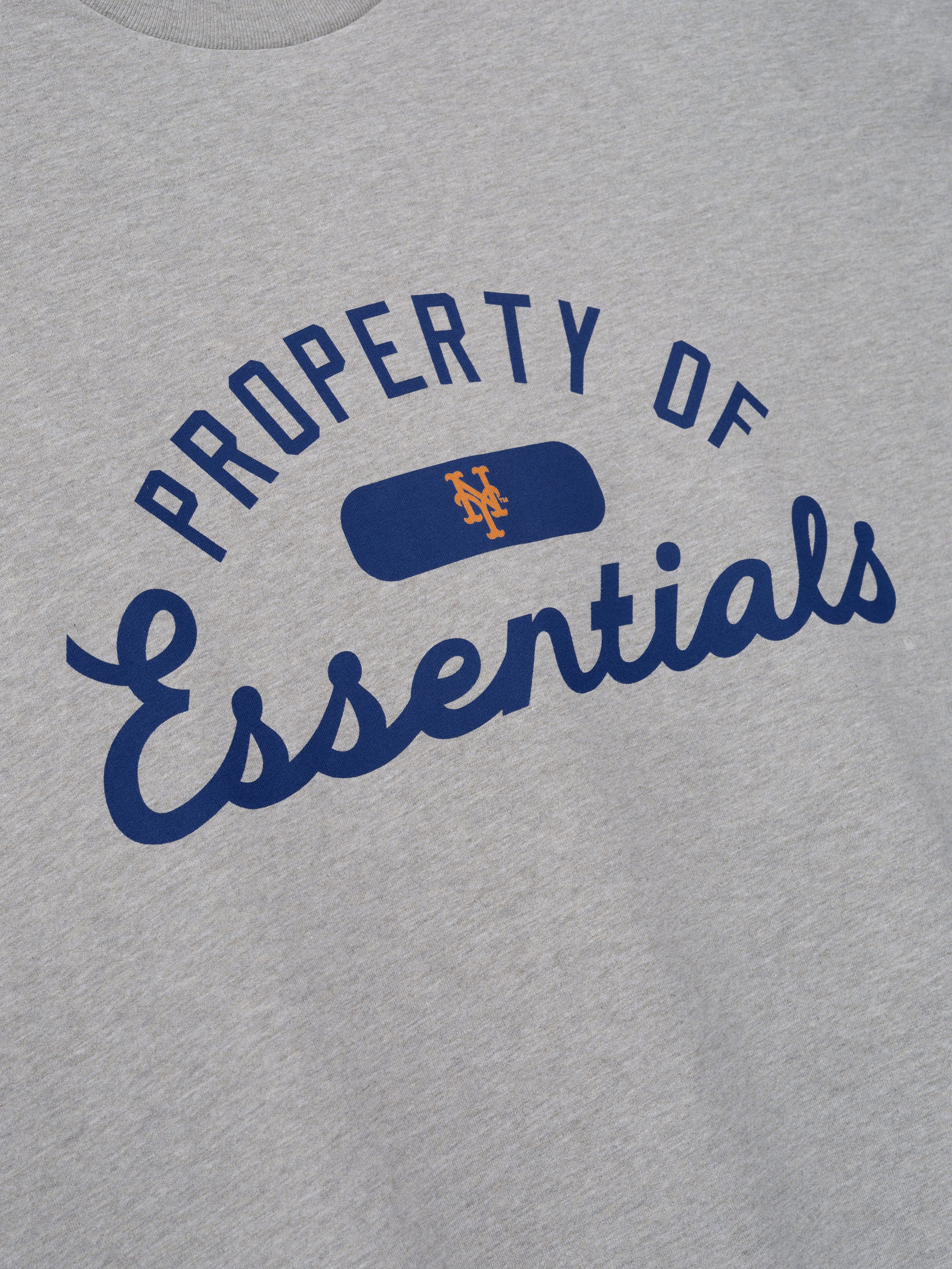 Essentials Mets Merch Tee Concrete Heather