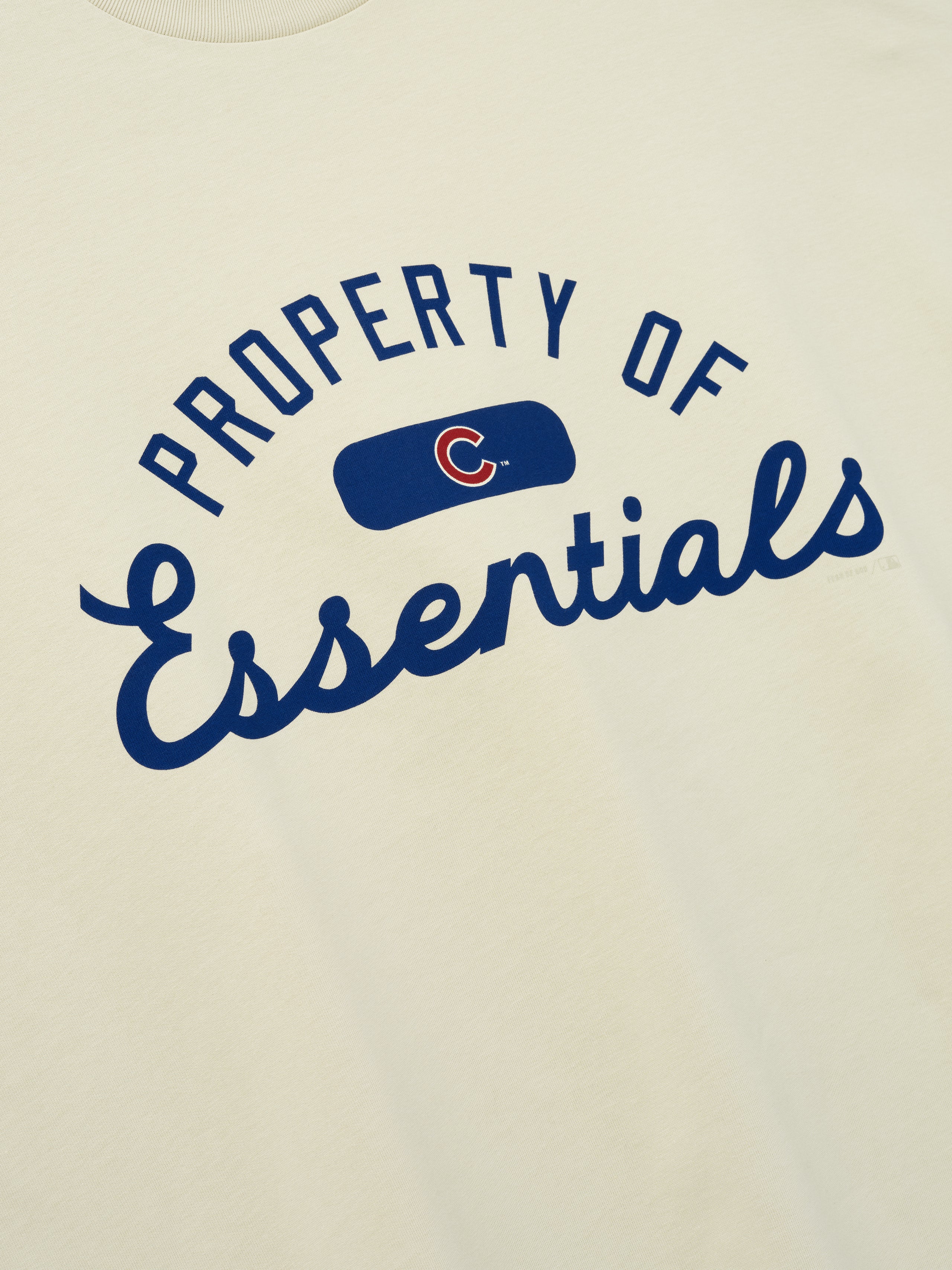 Essentials Cubs Merch Tee Sandstone
