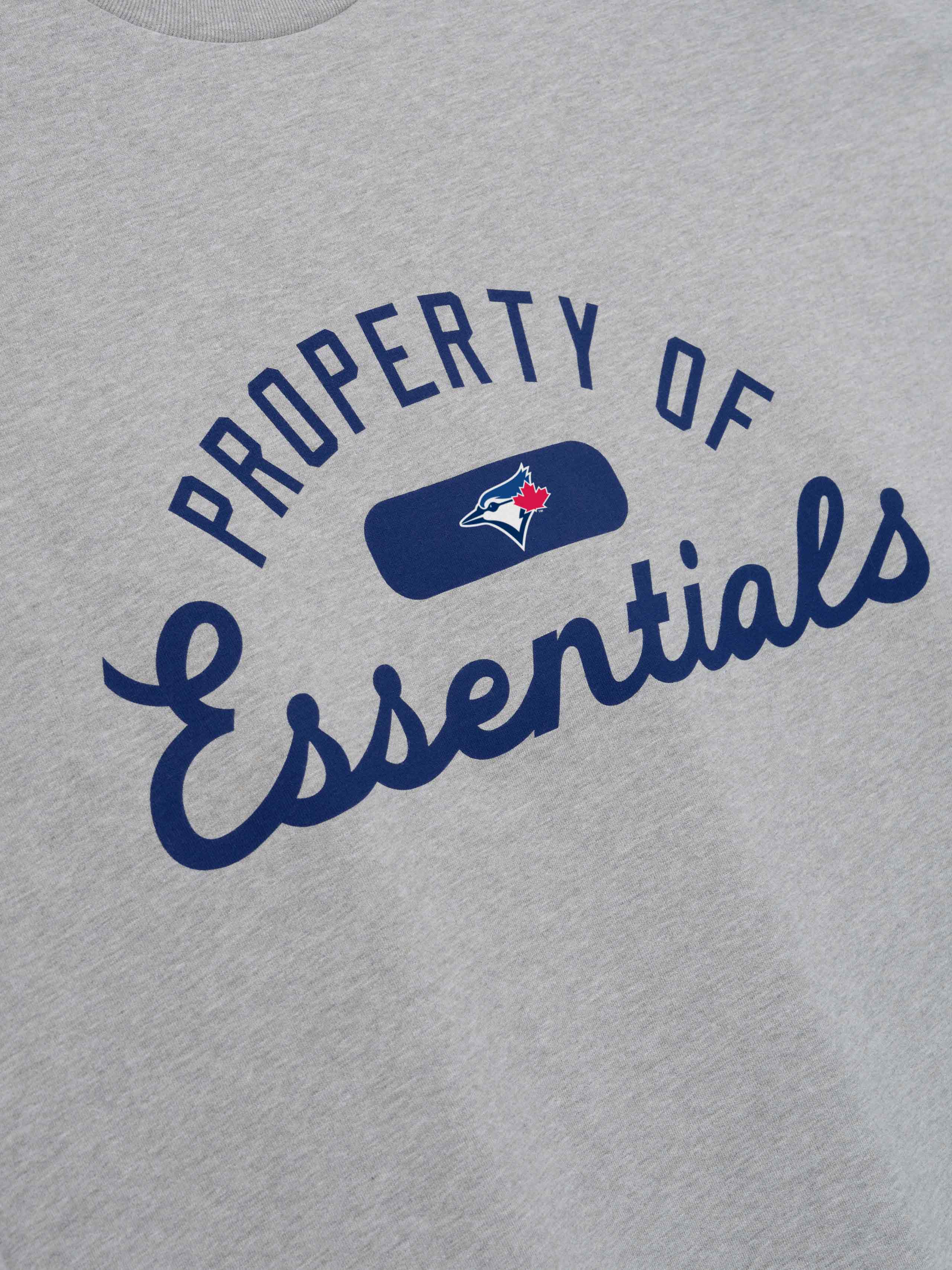 Essentials Blue Jays Merch Tee Concrete Heather
