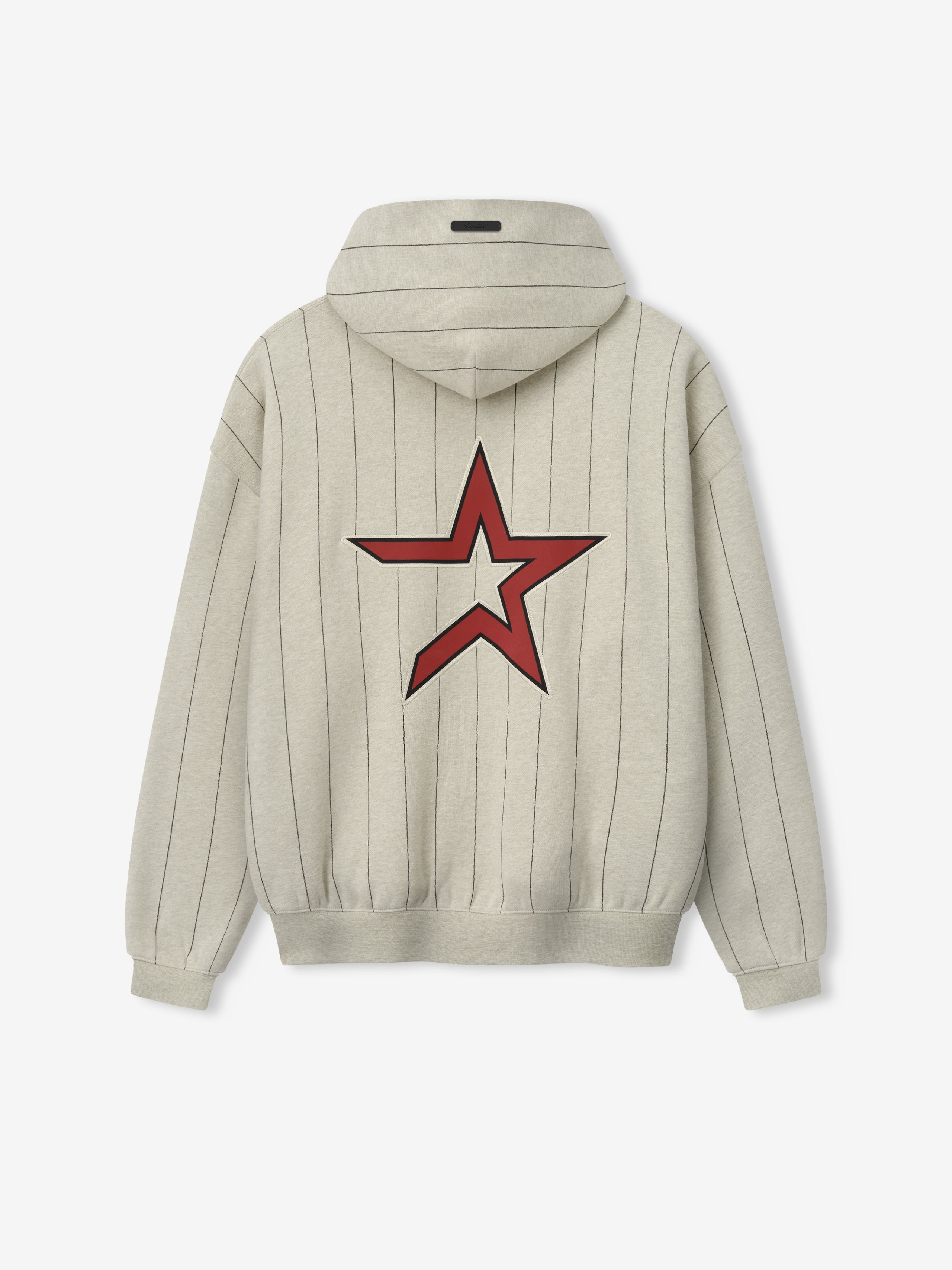 Essentials Astros Sport Hoodie Heather Stone W Black Pinstripes
